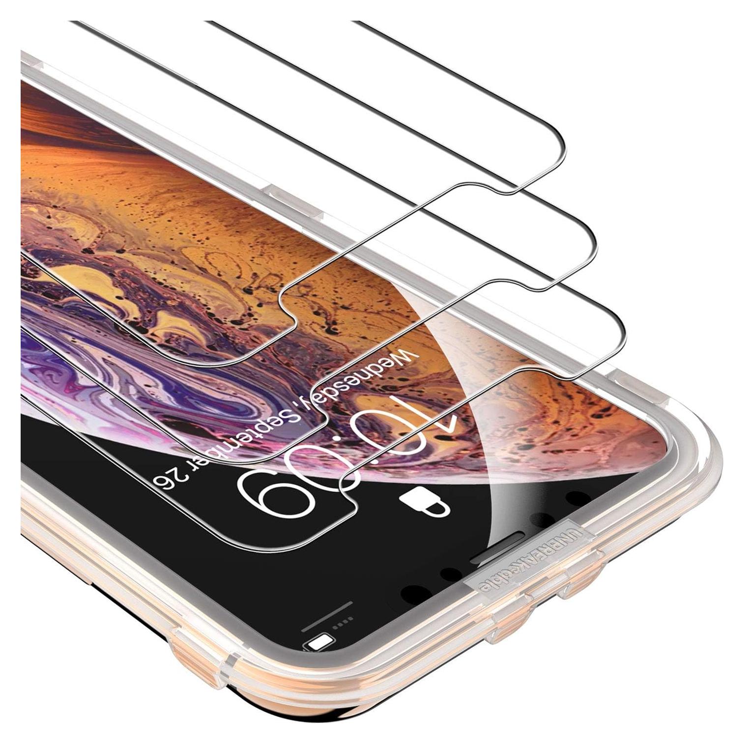 Protector de Pantalla Vidrio Templado UNBREAKcable 3-Pack iPhone 11 Pro/X/XS