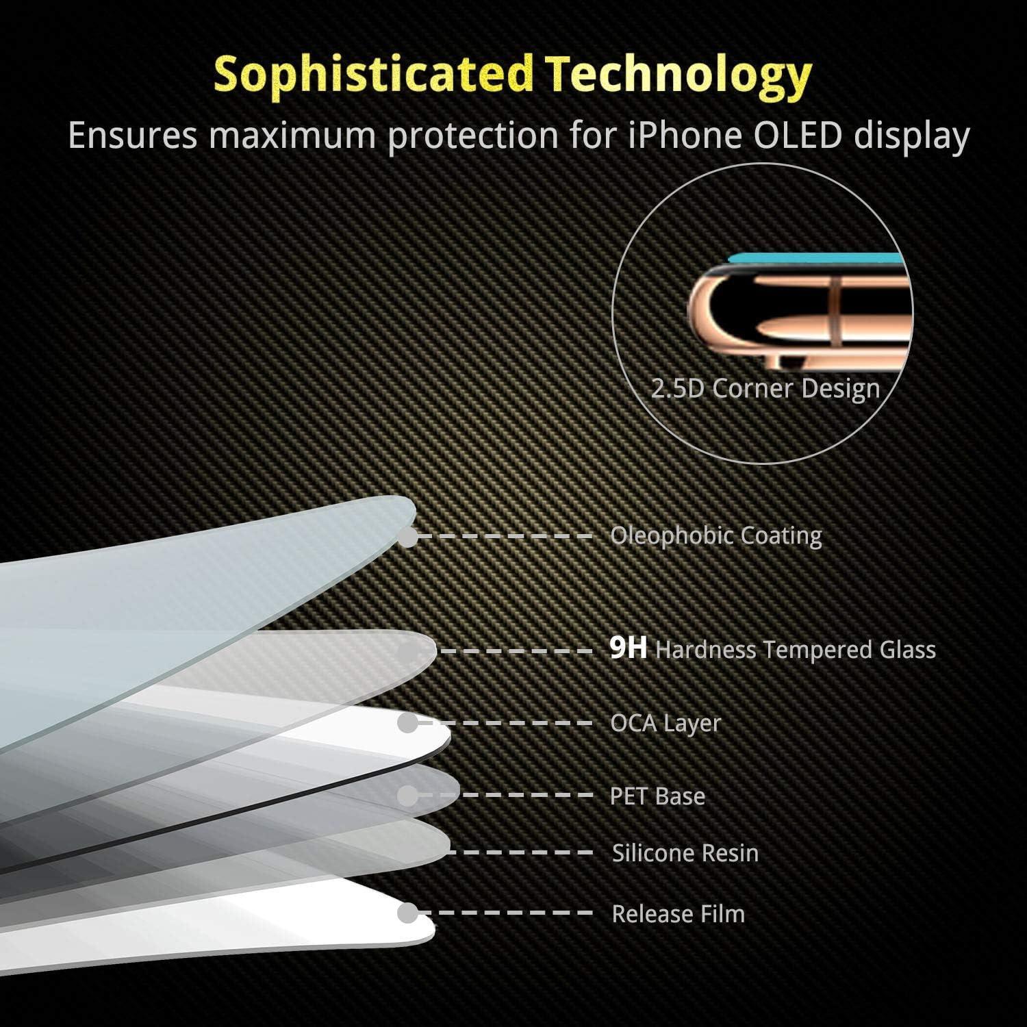 Protector de Pantalla Vidrio Templado UNBREAKcable 3-Pack iPhone 11 Pro/X/XS