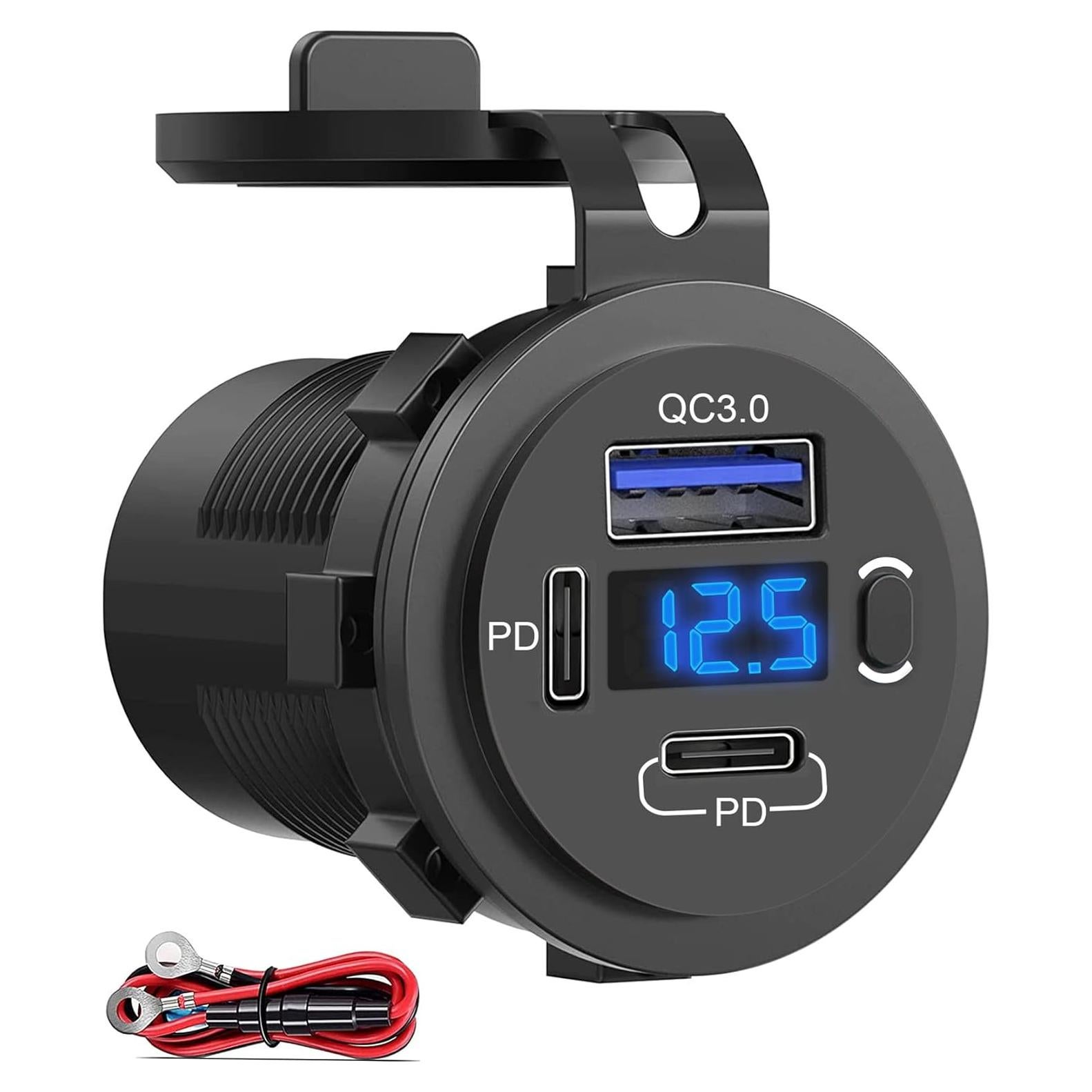 Cargador de Coche Doble USB C SUTN01111-1PC Carga Rápida 3.0