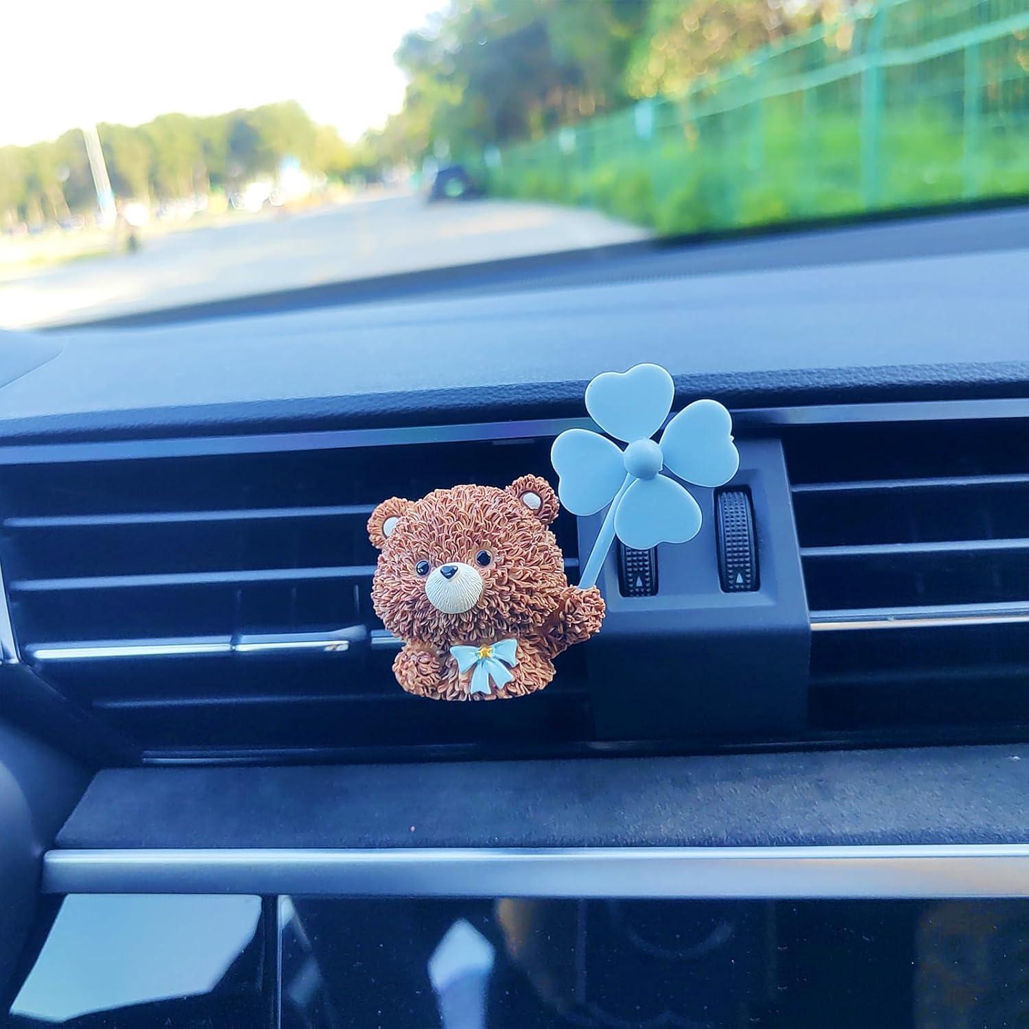 Clips Ambientador Auto 3D Motaney - Osos con Difusor