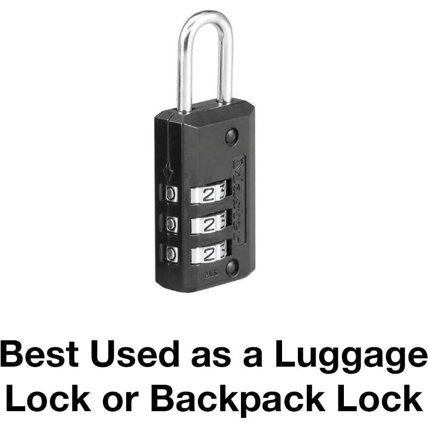 Candado de Combinación Personalizable Master Lock 646D 21 mm Negro