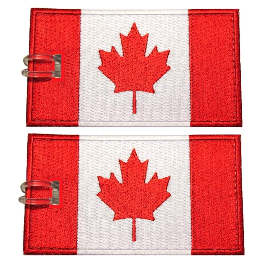 Etiquetas de Equipaje Bordadas Universales - 2 Piezas, 14 Colores