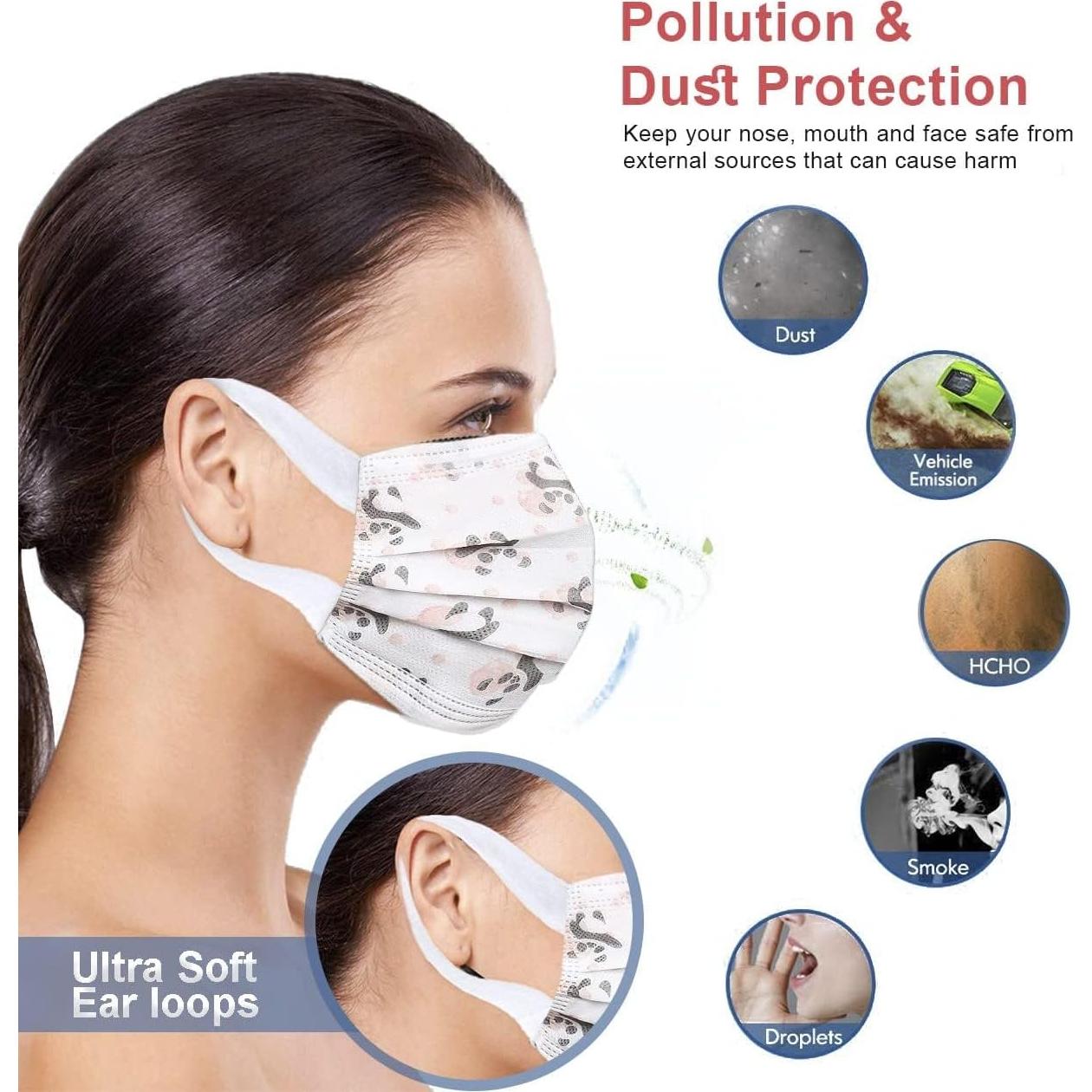 Mascarillas Desechables 3 Capas Oso Marrón - 100 Unidades