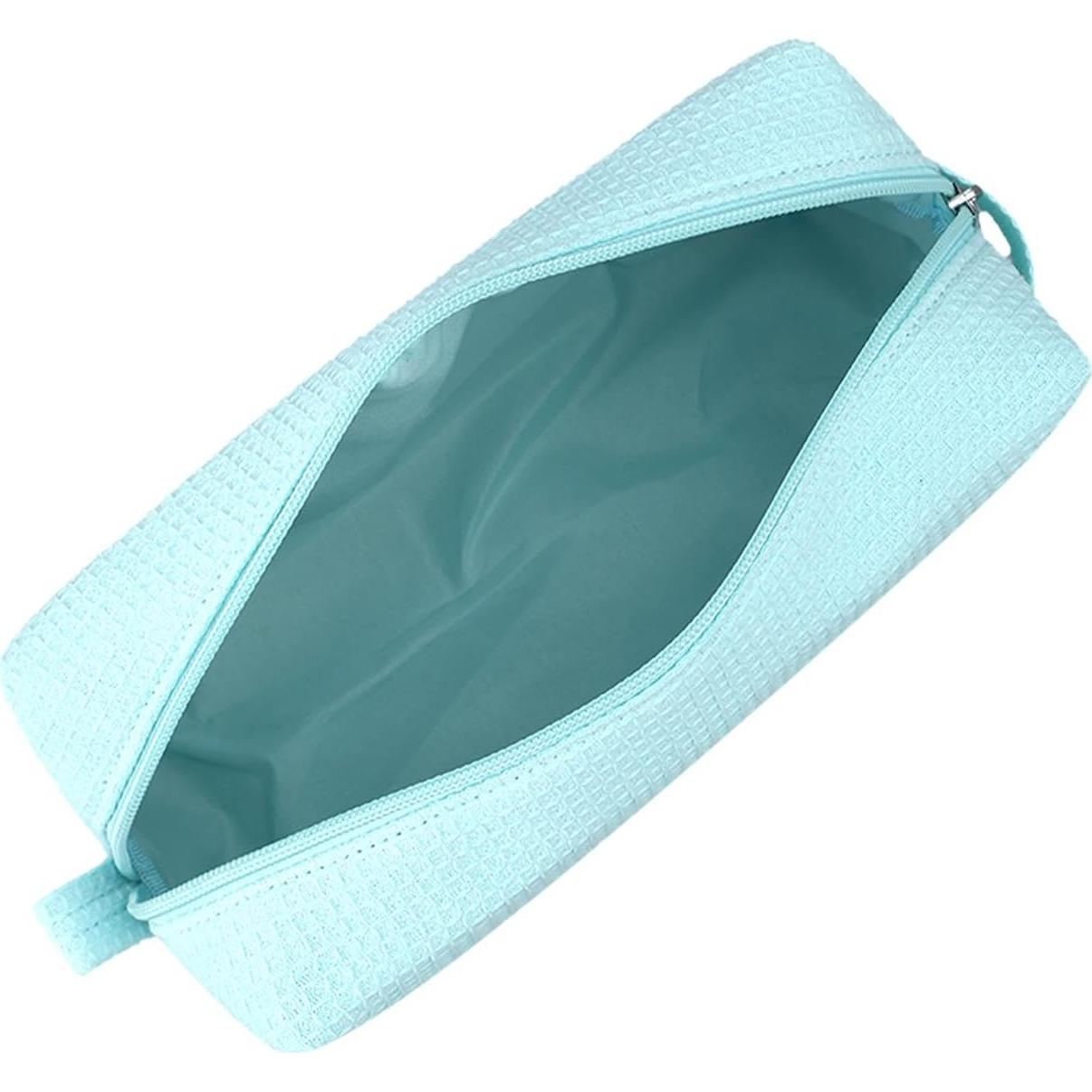Bolsa de Maquillaje Waffle DYSHAYEN Menta 22.8x8.9x14 cm