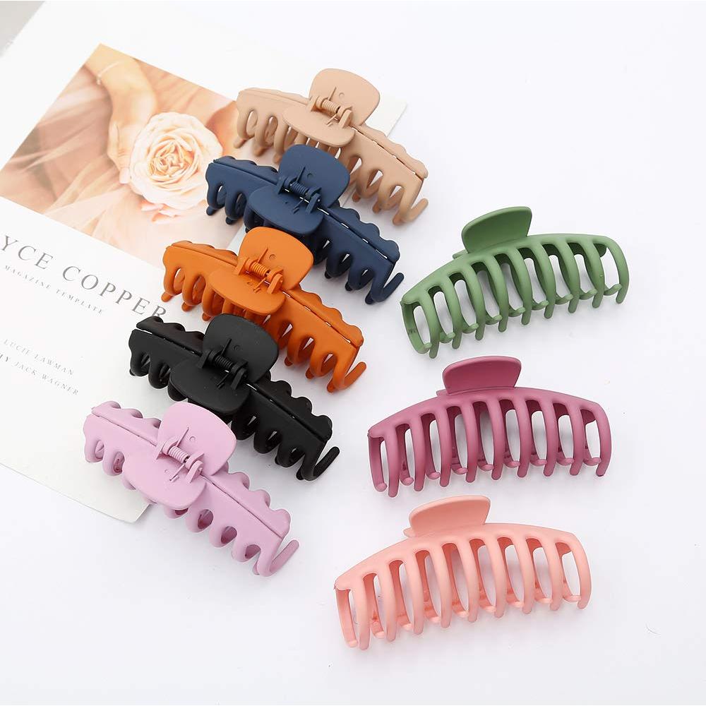 8 Clips de Garra Grandes Yanwenx para Cabello Grueso Rosa