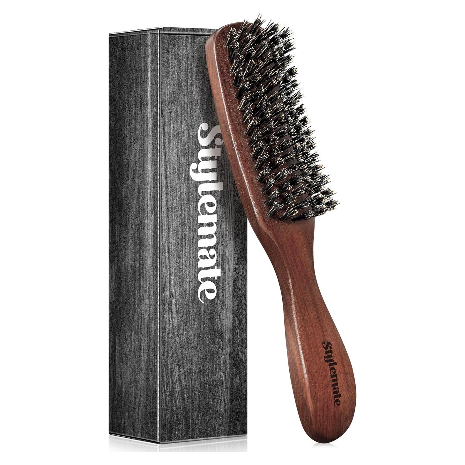 Cepillo de Cerdas de Jabalí STYLEMATE para Cabello y Barba