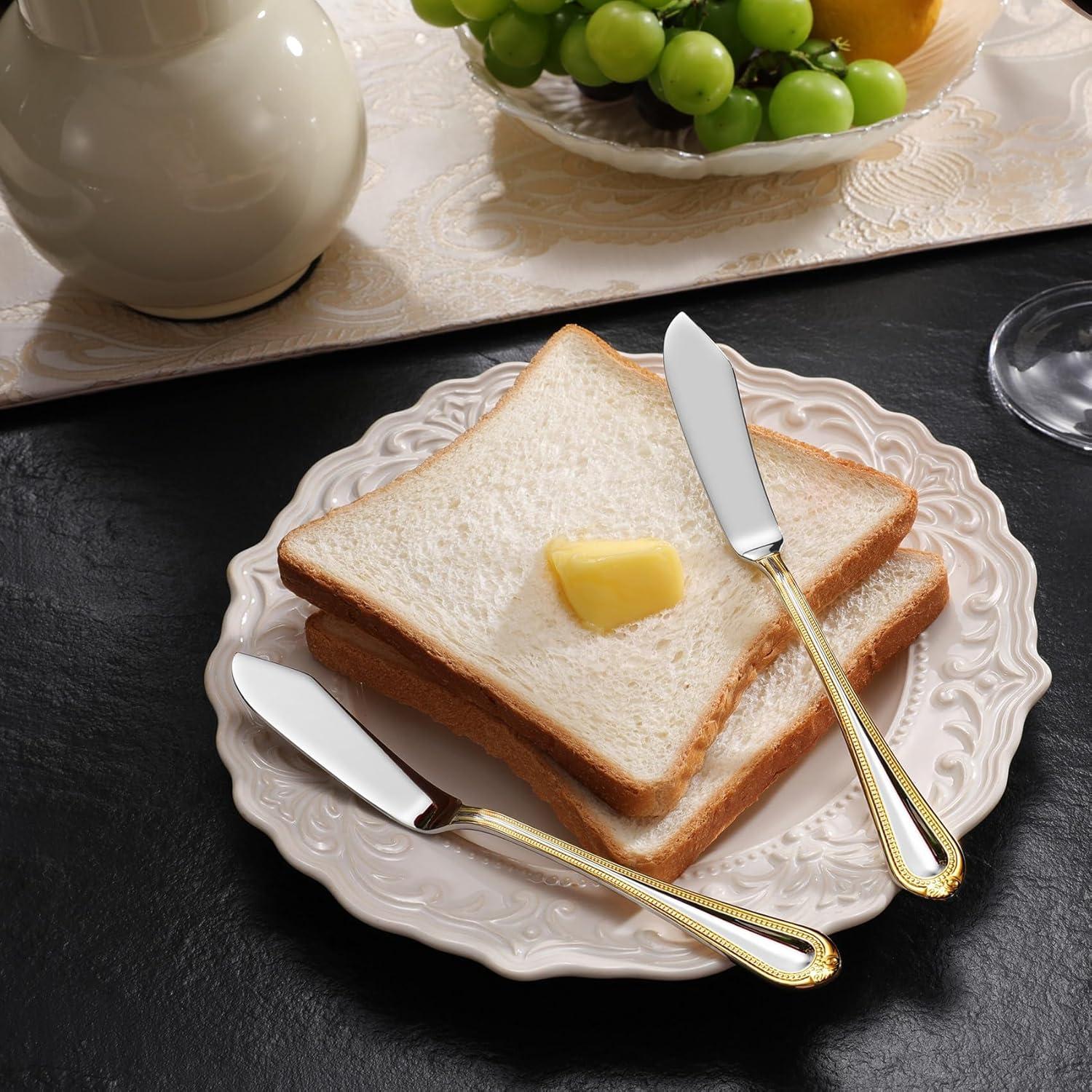 Juego de Cuchillos para Untar KEAWELL 4 Piezas Acero Inoxidable 18/10