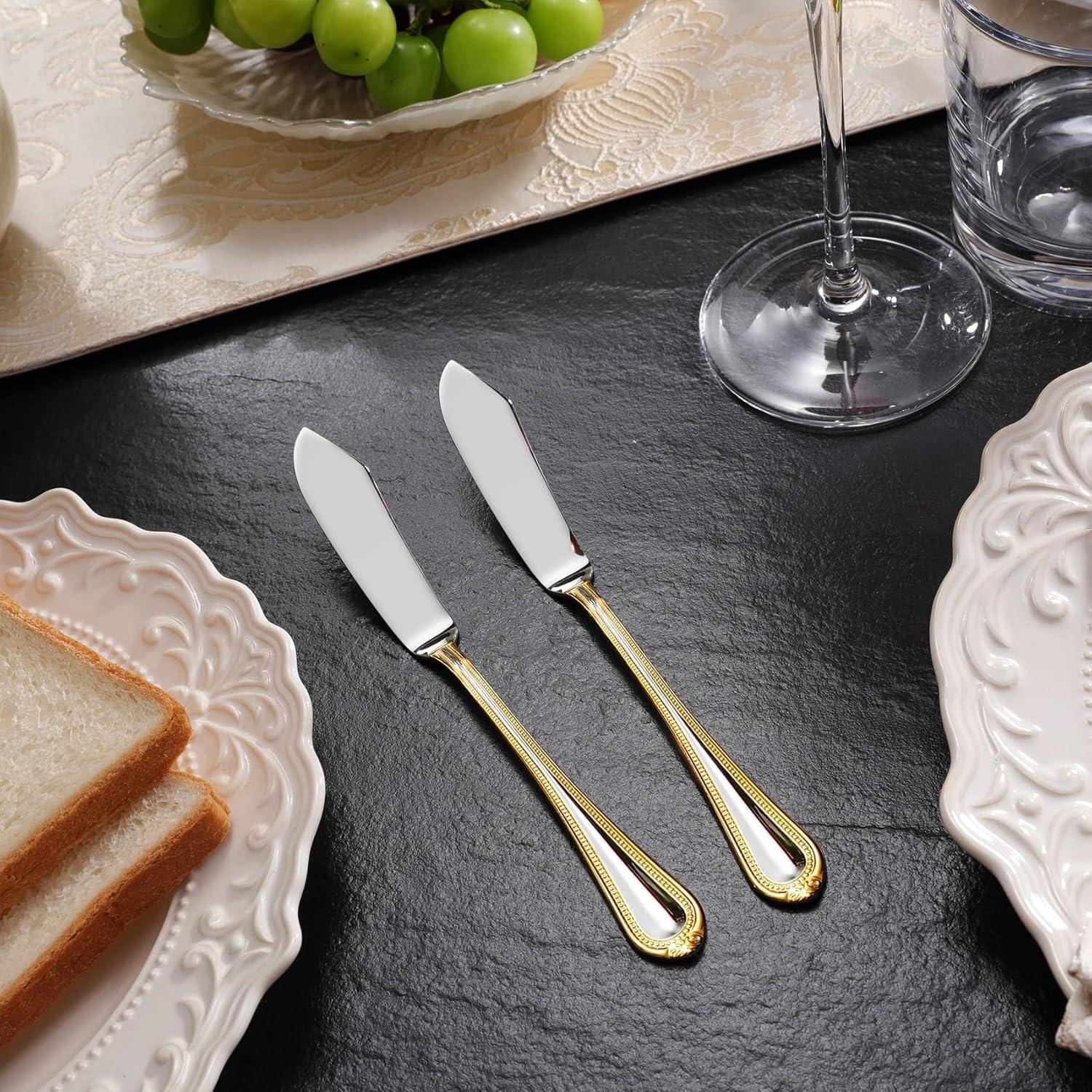 Juego de Cuchillos para Untar KEAWELL 4 Piezas Acero Inoxidable 18/10