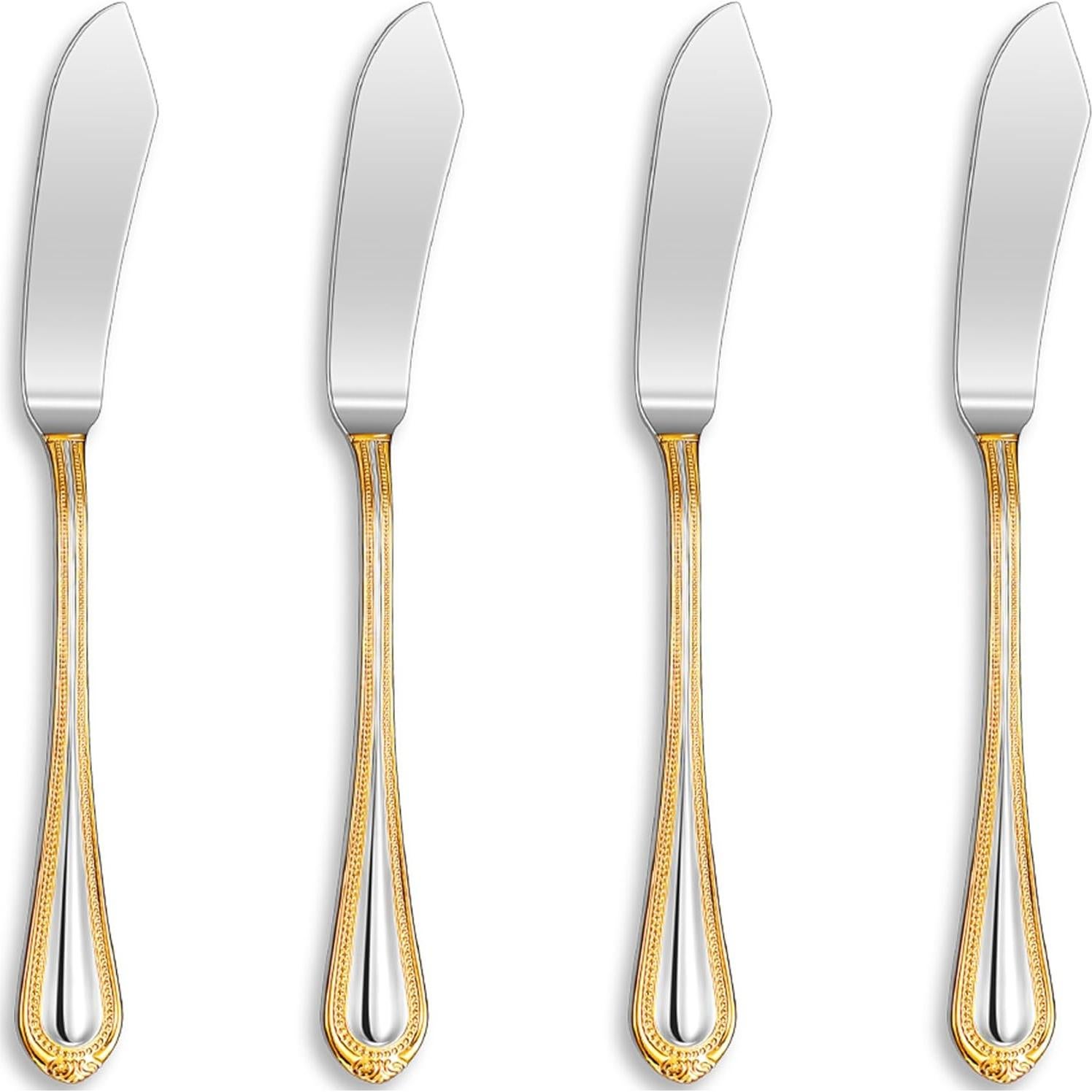 Juego de Cuchillos para Untar KEAWELL 4 Piezas Acero Inoxidable 18/10