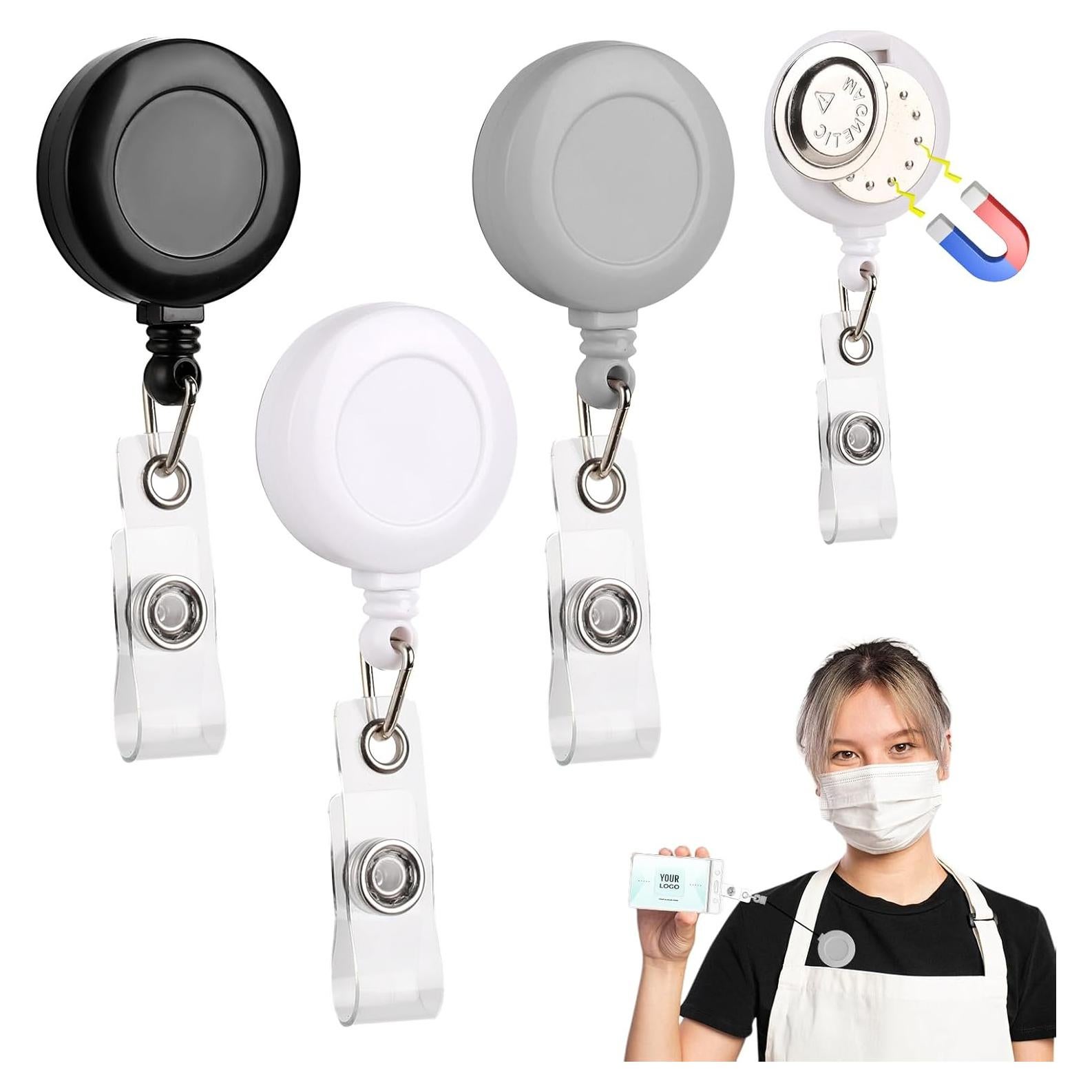 Paquete de 3 Sujetadores Magnéticos Retráctiles SMAODSGN