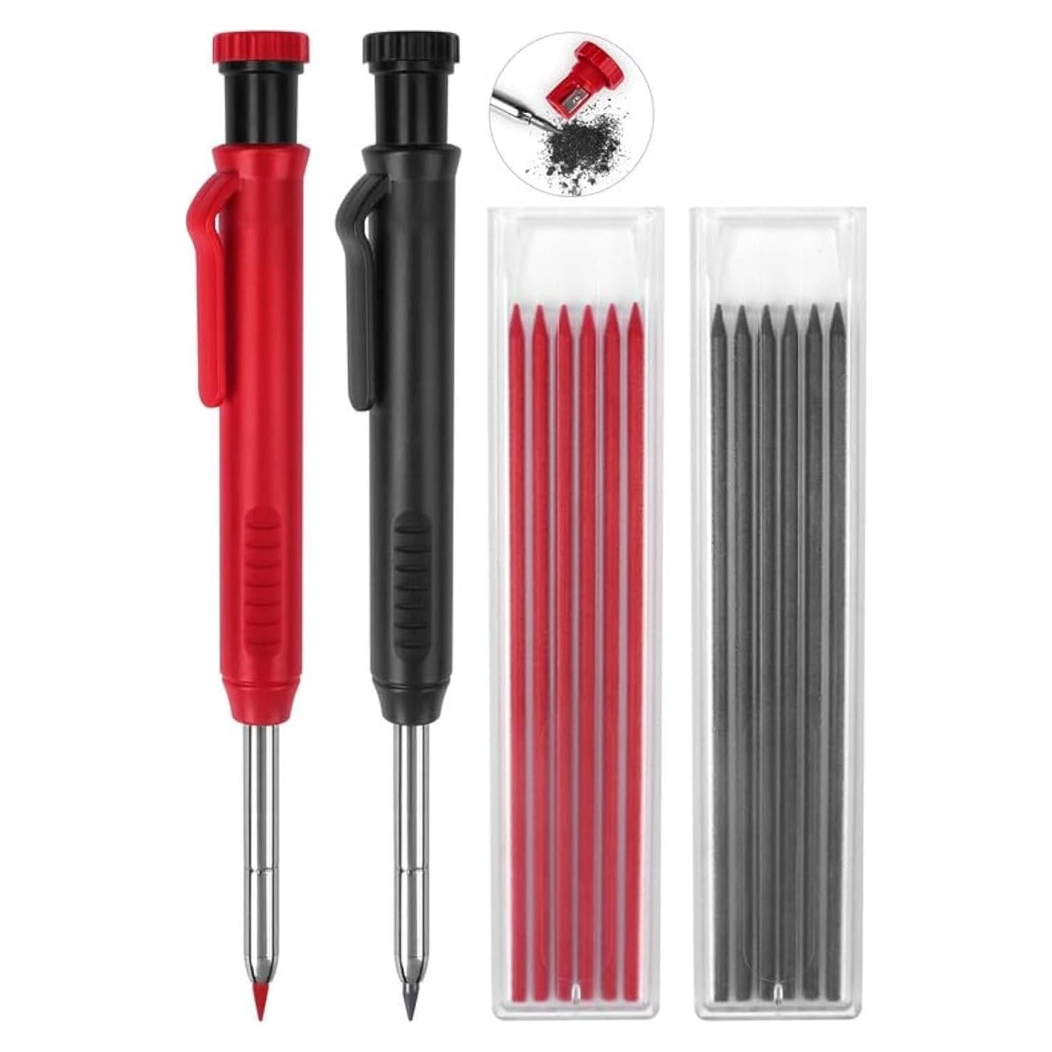 Paquete de 2 Lápices Mecánicos MECHEER con 12 Recargas