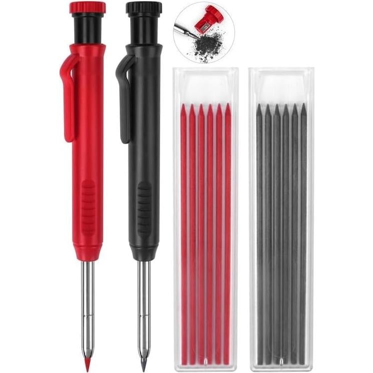 Paquete de 2 Lápices Mecánicos MECHEER con 12 Recargas