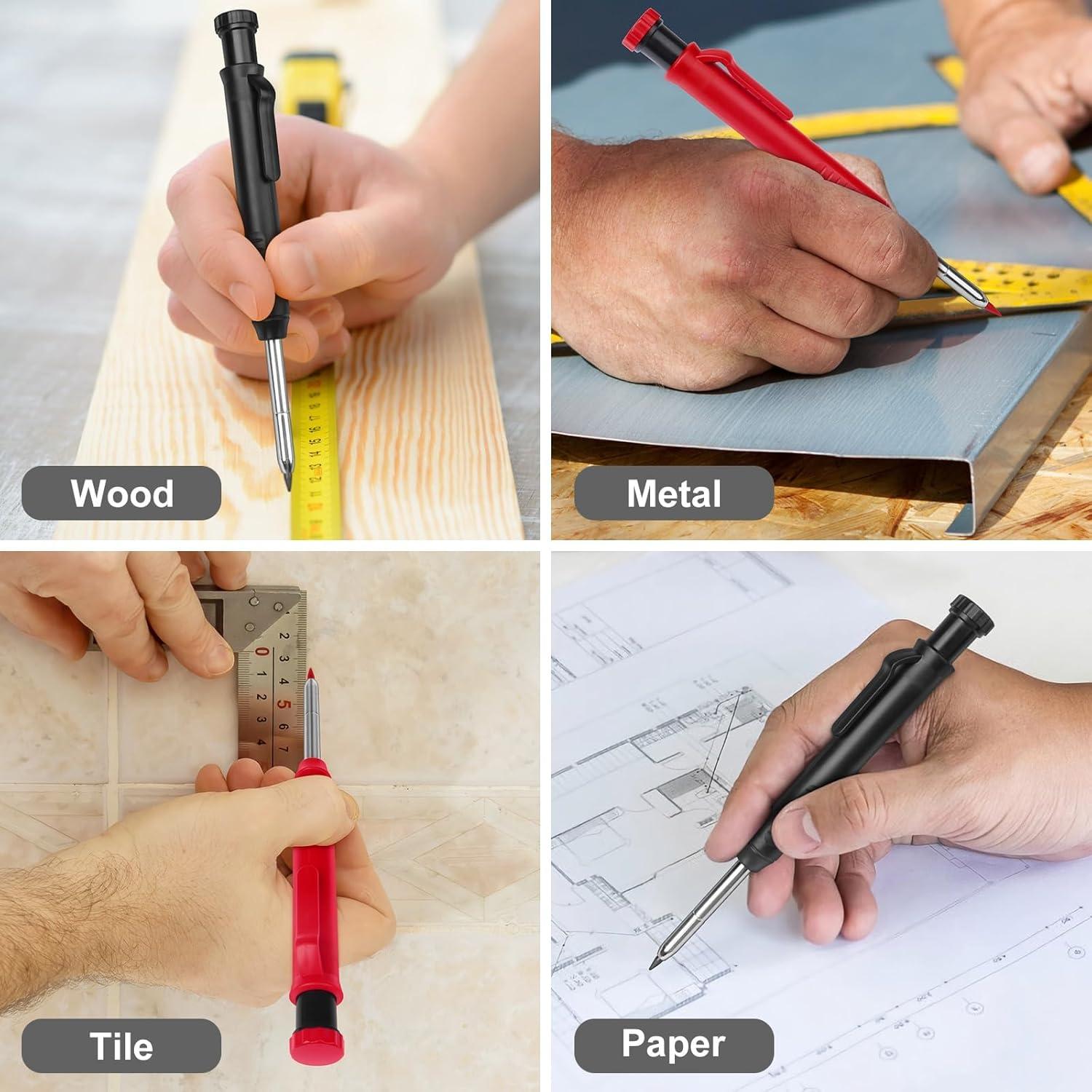 Paquete de 2 Lápices Mecánicos MECHEER con 12 Recargas