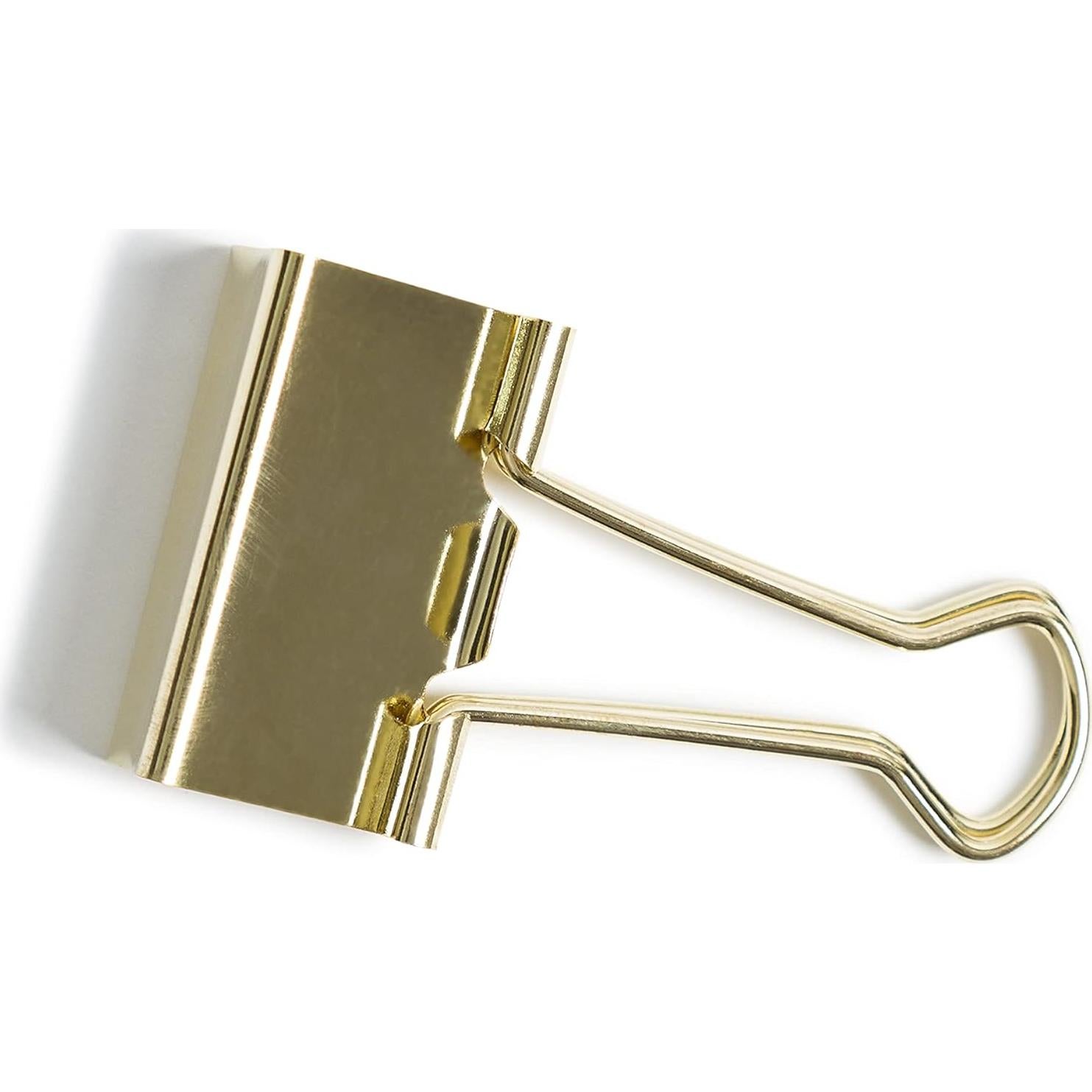 Clips de Carpeta Medianos U Brands Dorados 72 Piezas