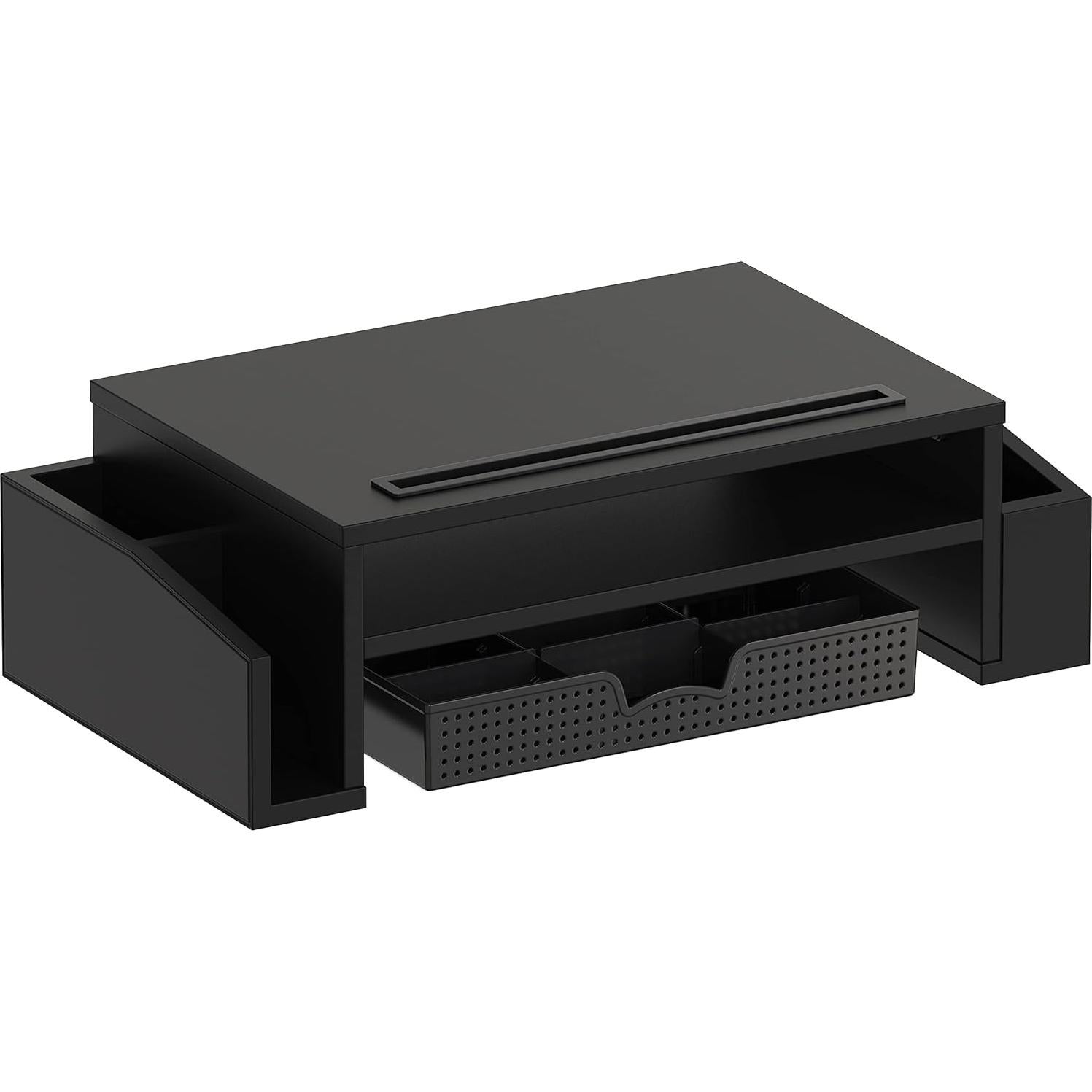 Soporte para Monitor Simple Houseware con Bandeja Ajustable Negro