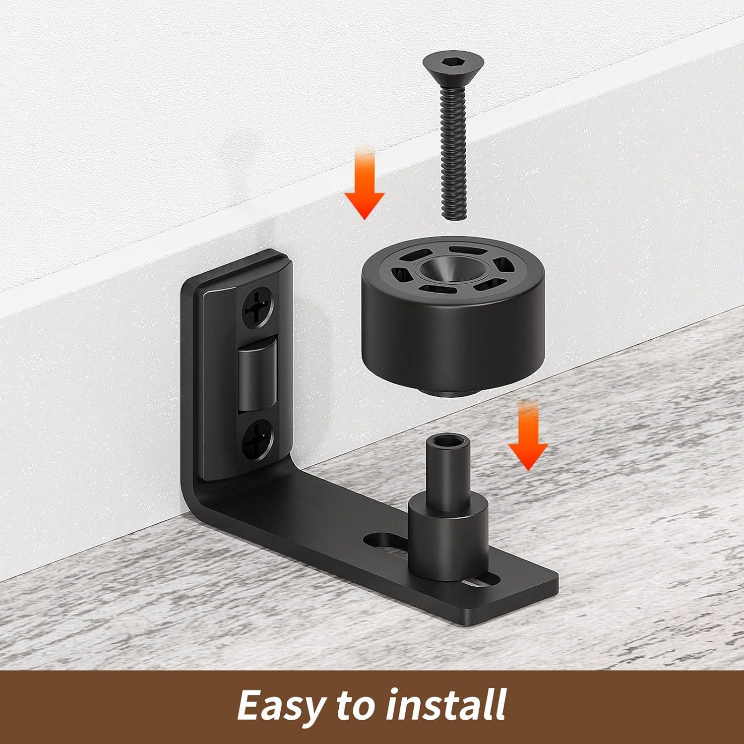 Guía de Piso Deslizante AONAYIOA 2 Pcs Ajustable para Puerta