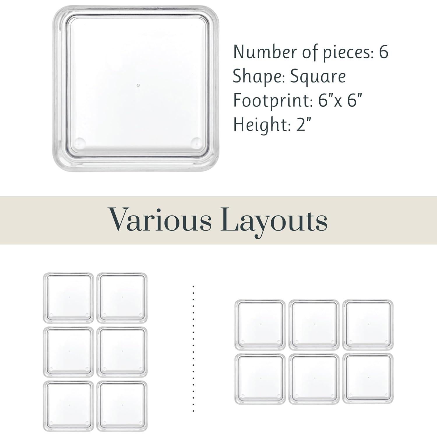 Organizadores de Cajones Apilables STORi - 6 Piezas 15.24 cm