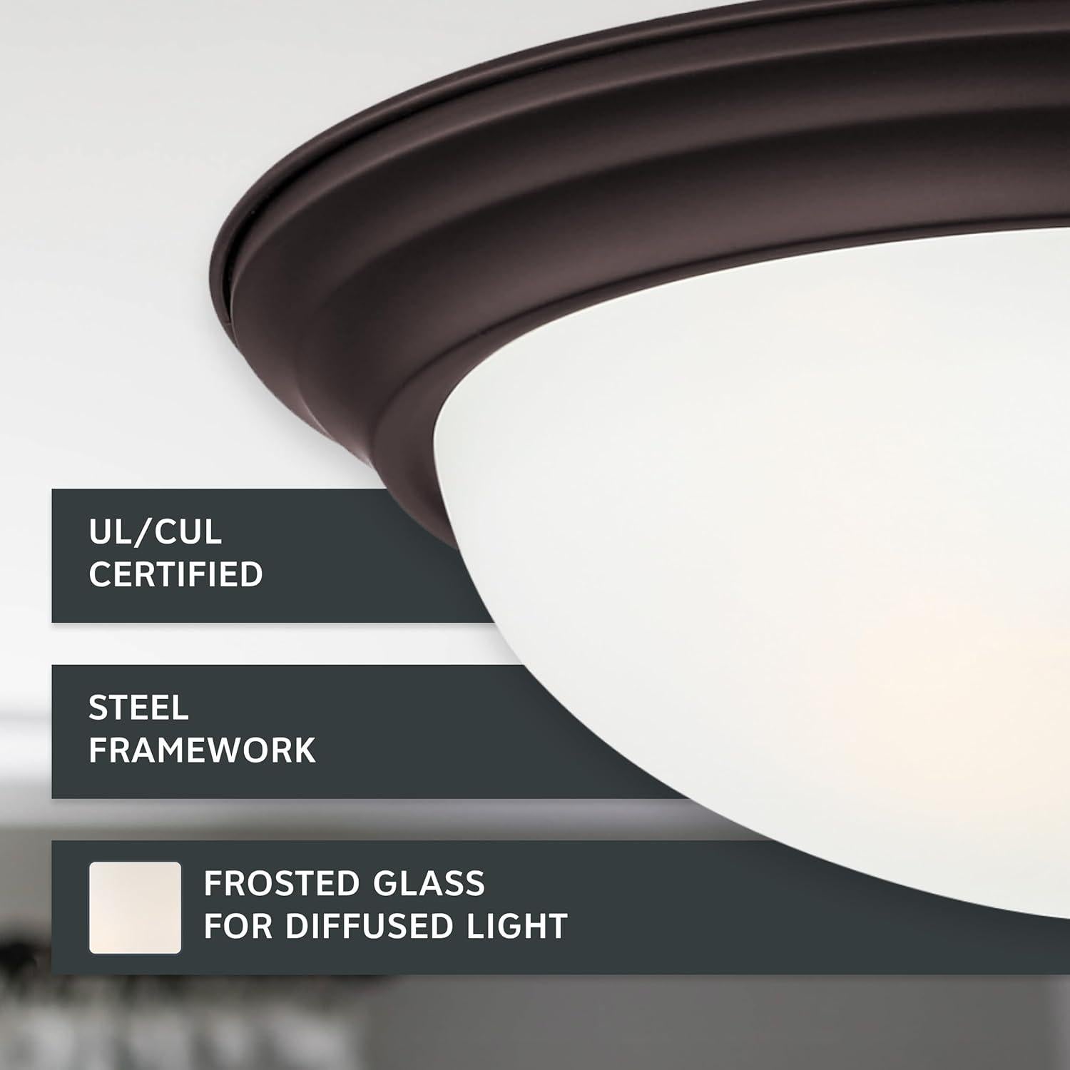 Luz de Techo Designers Fountain Reedley 2 Luces 28.58 cm Bronce