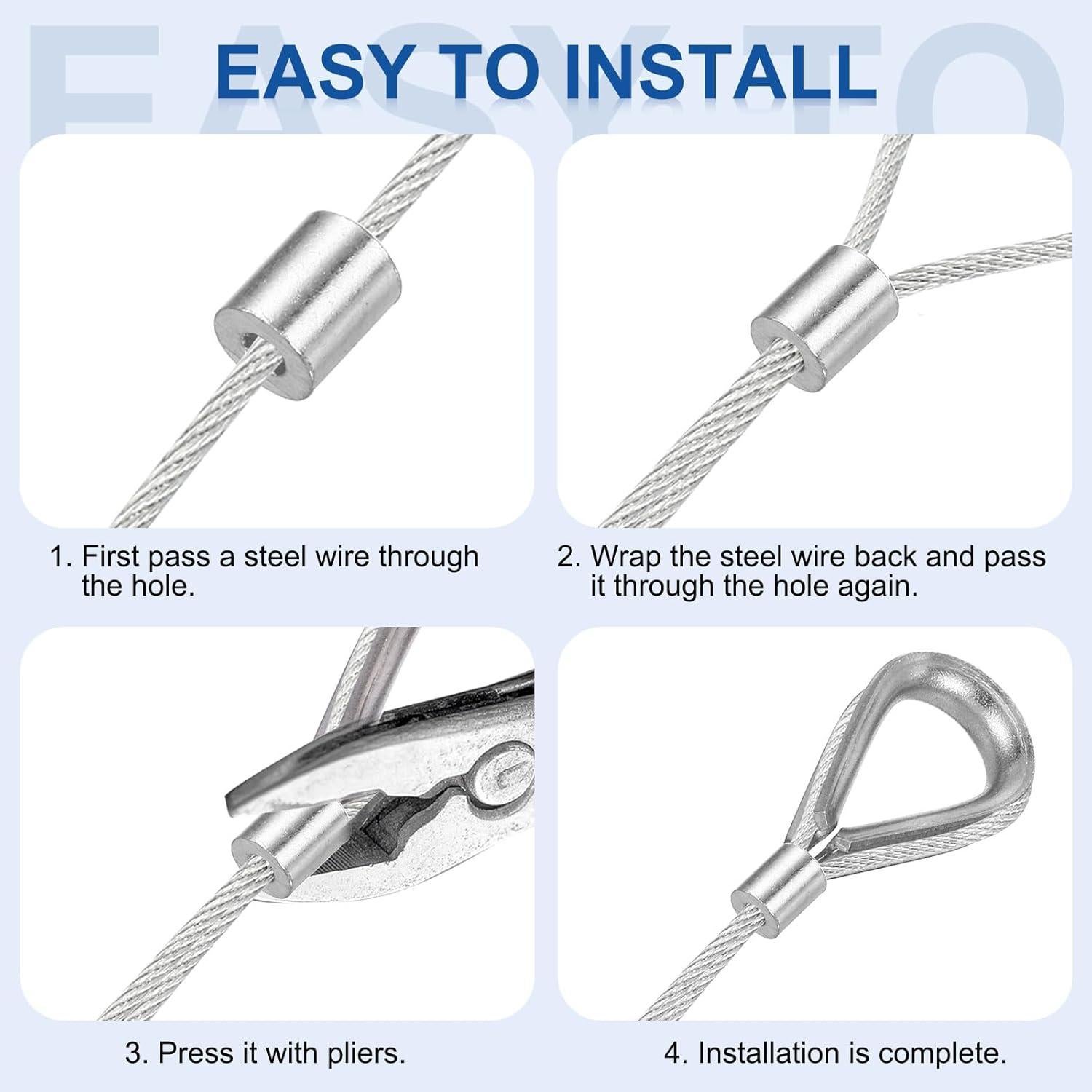 Manga de Crimpado de Aluminio MECCANIXITY 5mm - Paquete de 25