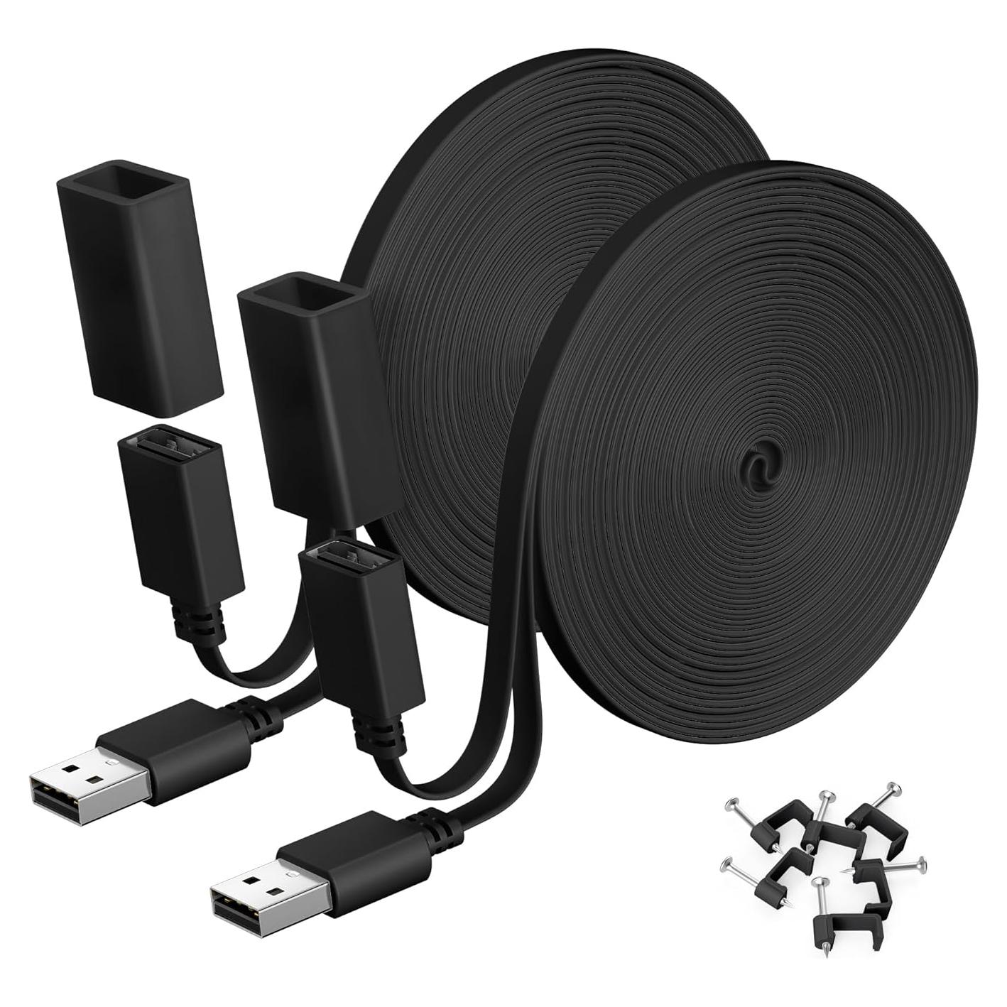 Cable de Extensión USB Itramax 3M Impermeable 2Pack para Cámaras