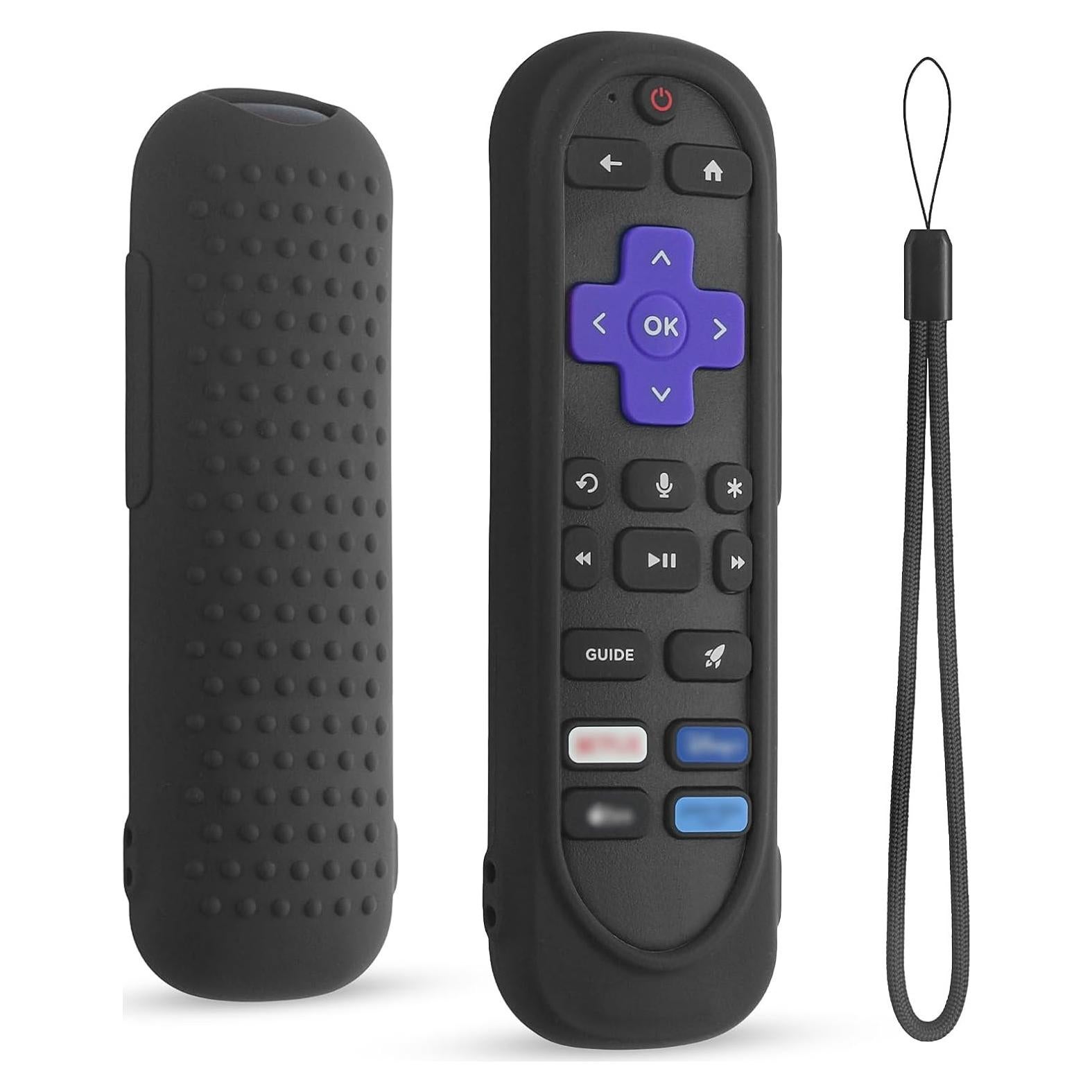 Funda de Silicona Antideslizante para Control Remoto Roku DUOLAXMENG