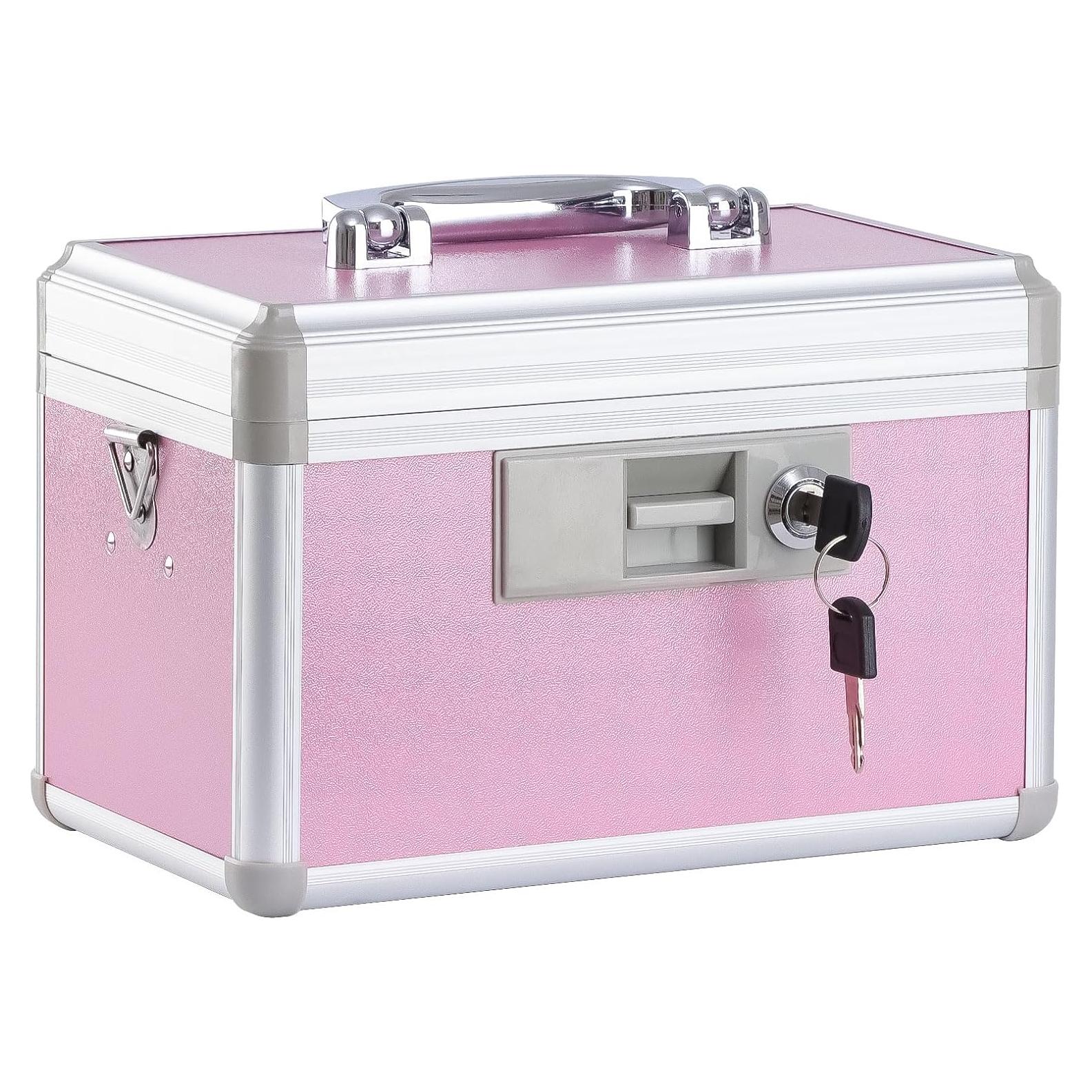 Caja de Medicinas xyd Rosa Aluminio 25.9x15.7x19.6 cm