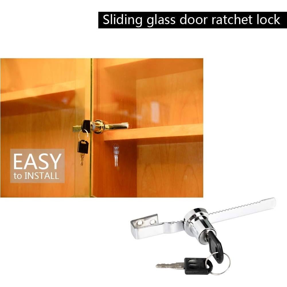 Cerradura de Exhibición Sissinda para Puerta de Vidrio 2 PC