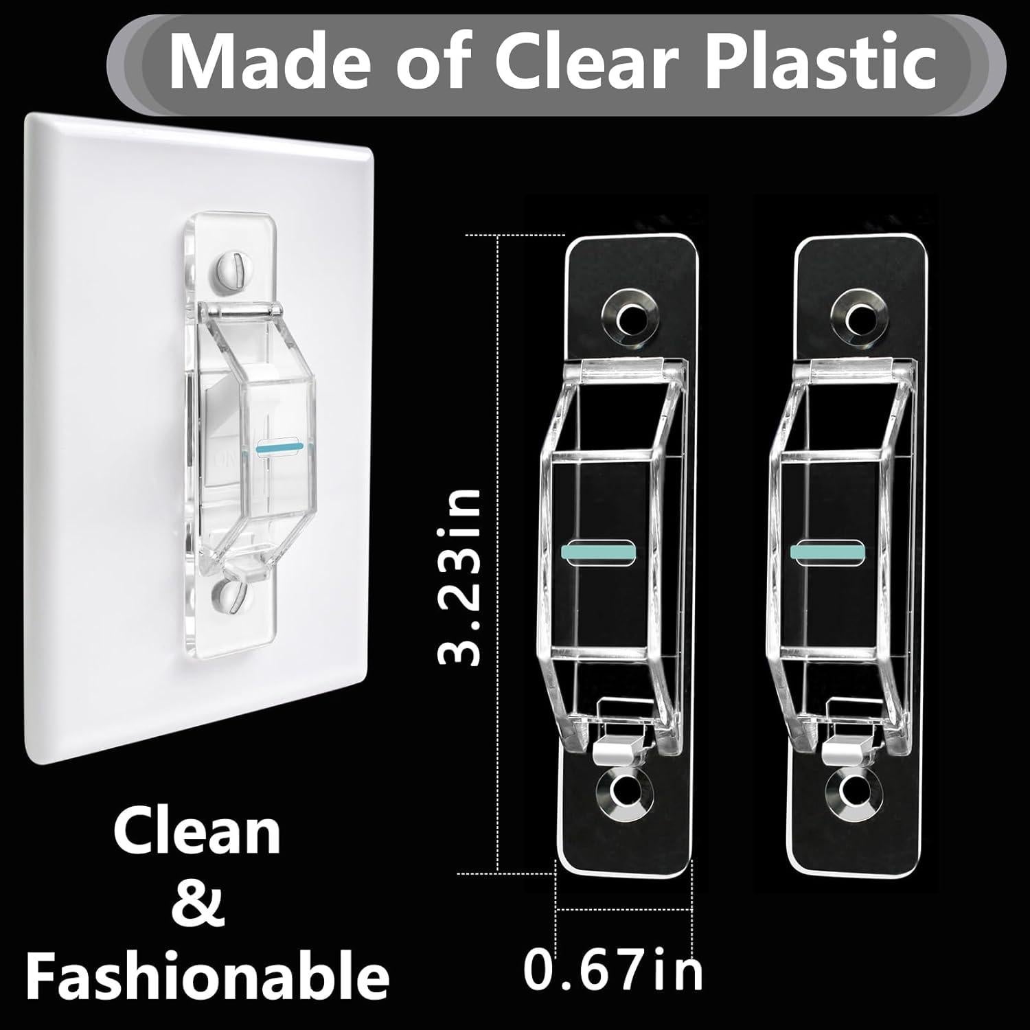 Protector de Interruptor de Luz Gebena 2 Piezas Transparente