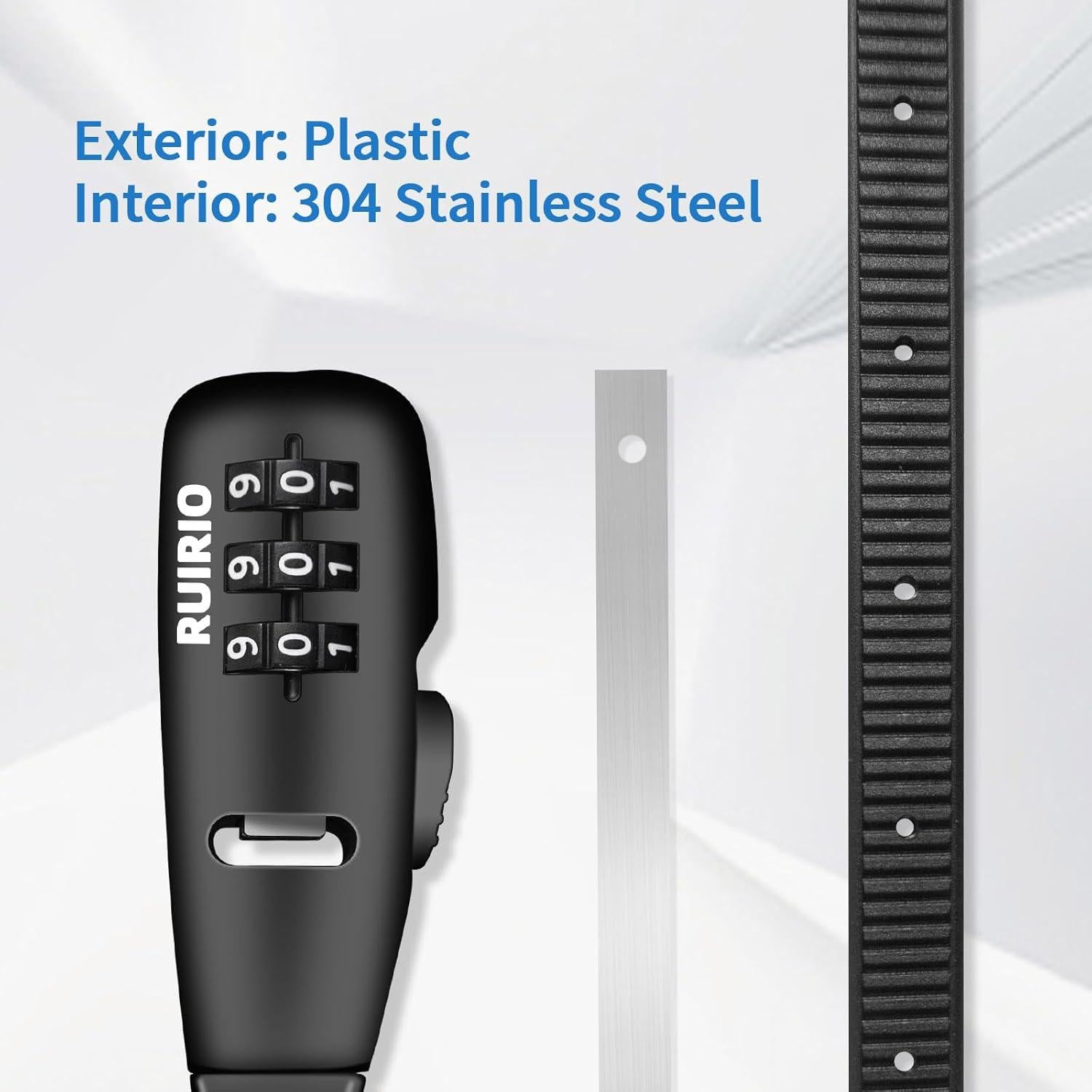 Candado de Combinación Ajustable RUIRIO 50.8 cm Negro