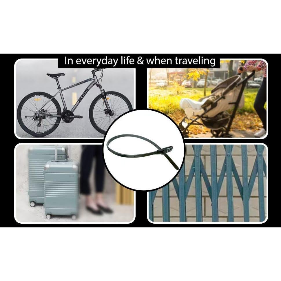 Candado de Combinación Ajustable RUIRIO 50.8 cm Negro