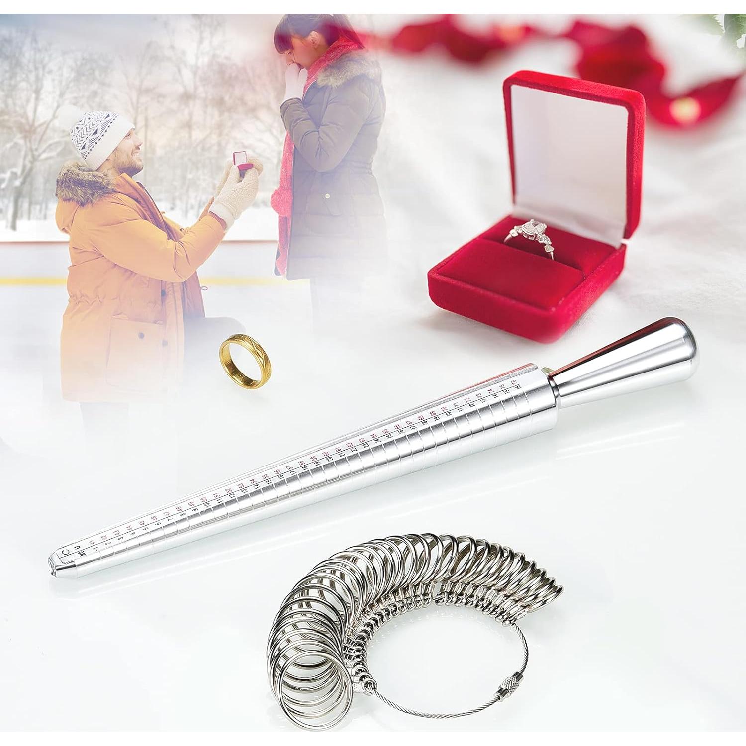 Medidor de Tallas de Anillos NuLink 27 Piezas Aluminio