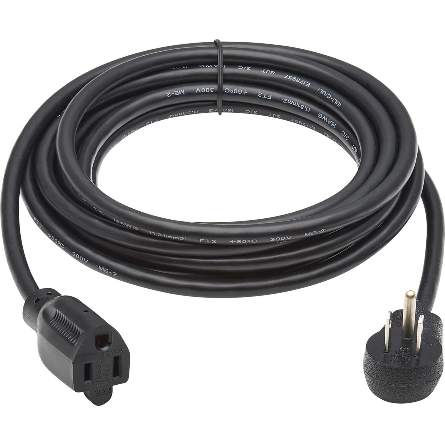 Cable de Extensión de Poder Tripp Lite 4.6m Enchufe Ángulo Recto