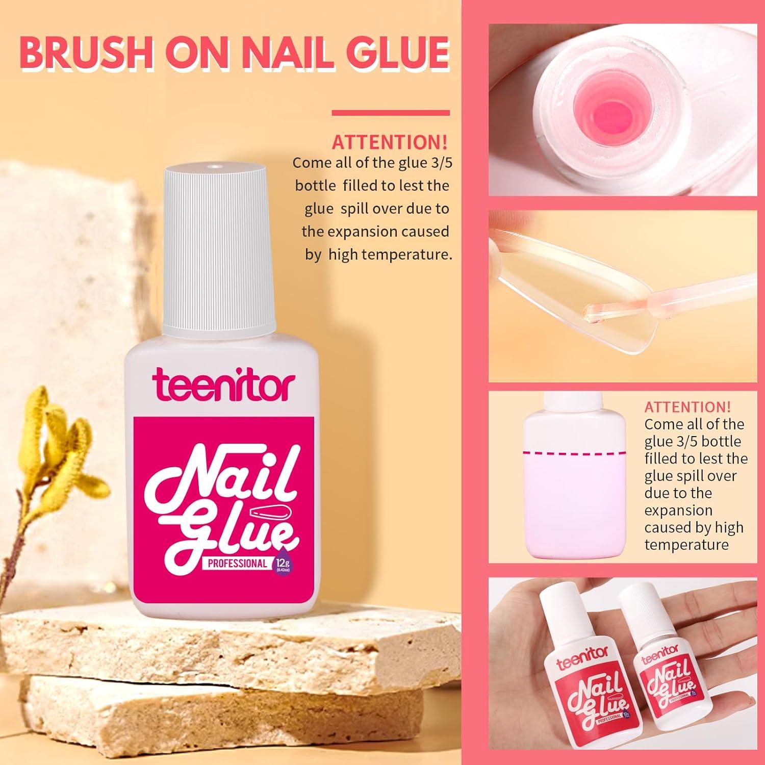 Kit de Uñas Acrílicas Teenitor - 600 Puntas Transparentes