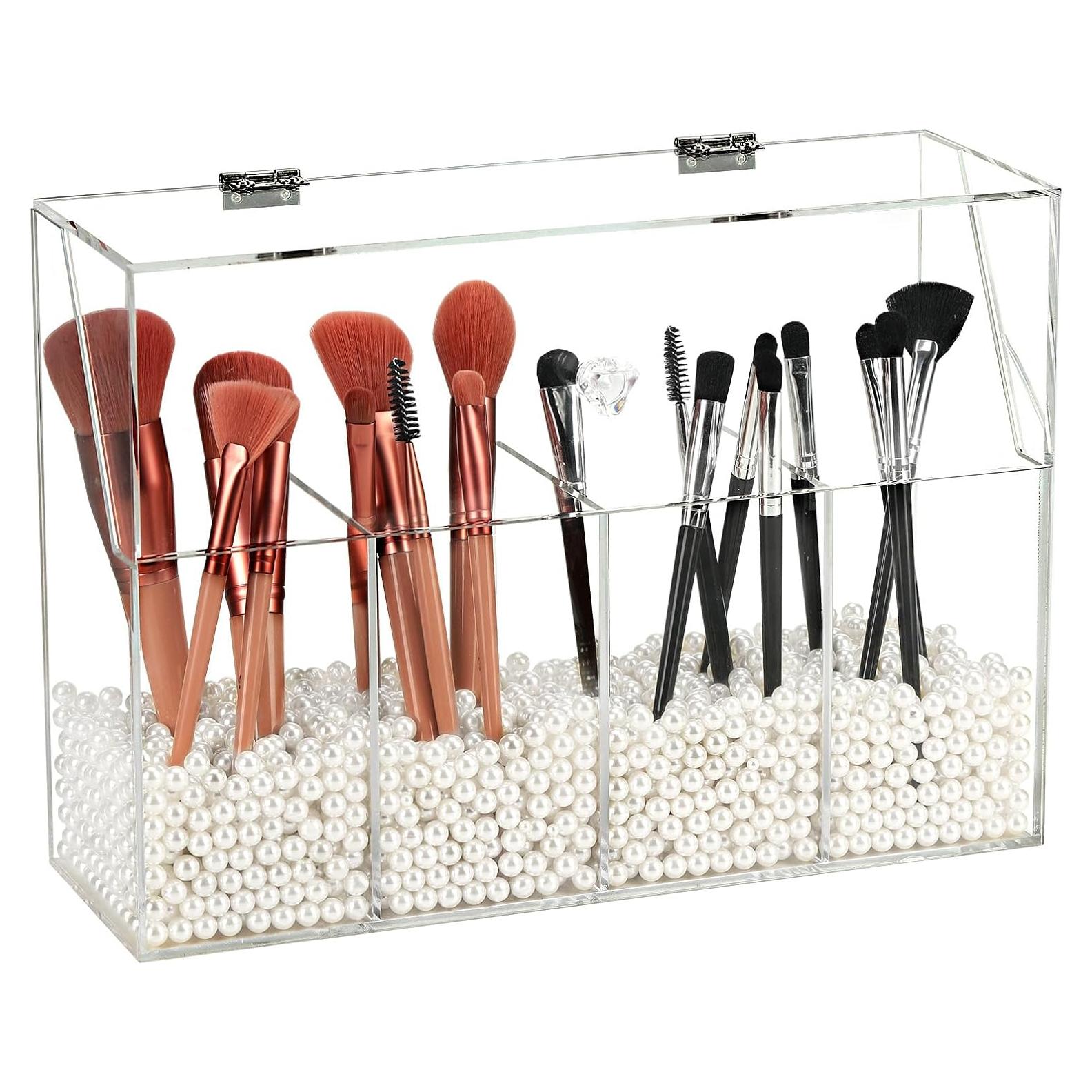 Organizador de Maquillaje Acrílico VEVITTS con 4 Compartimentos