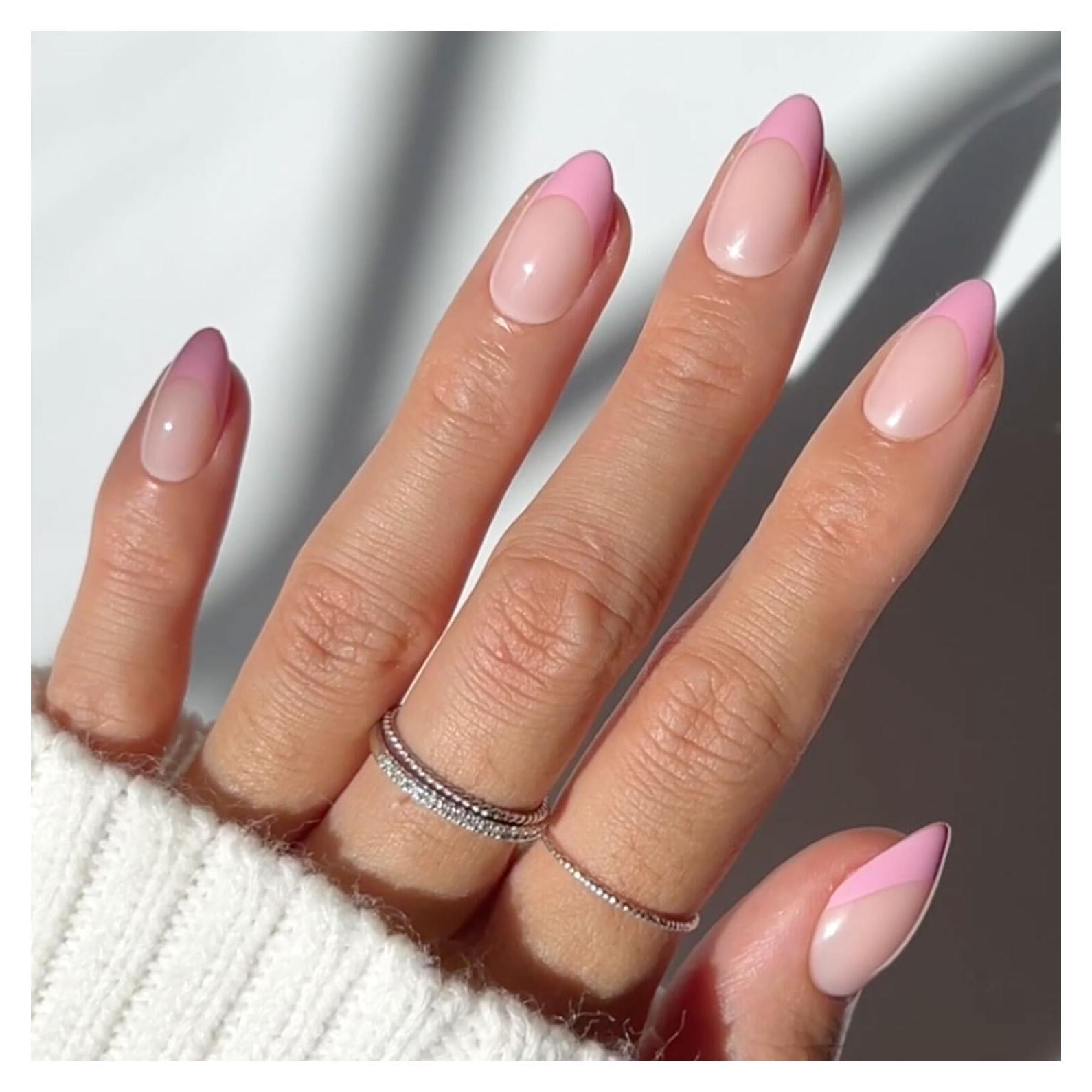 Uñas Postizas Glamnetic Macaron Rosa - 30 Uñas Reutilizables