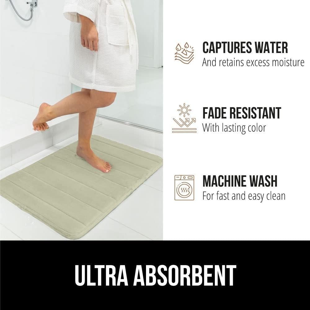 Mat de Baño GORILLA GRIP Espuma de Memoria 61x43 cm Antideslizante