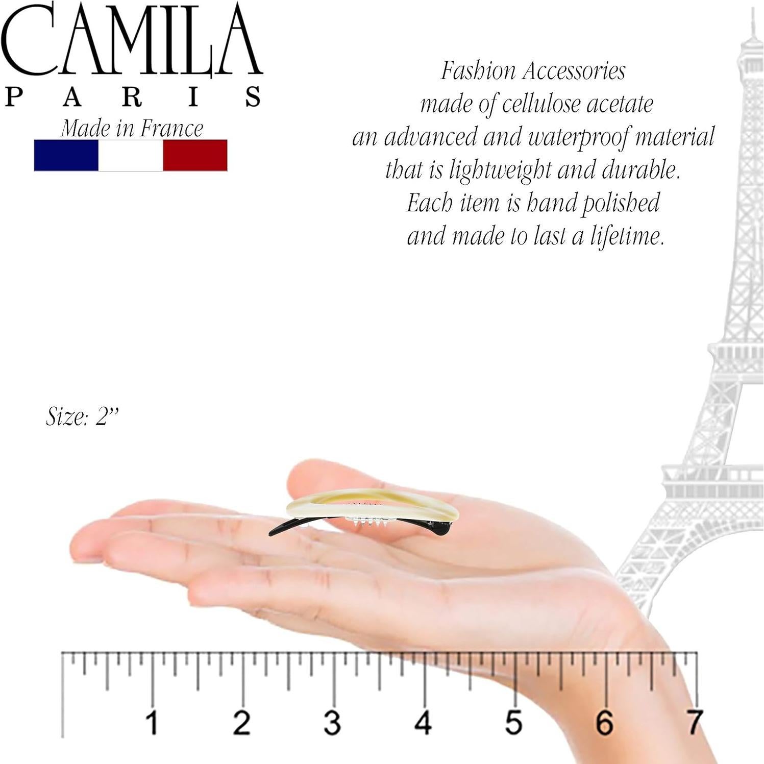 Clip de Barrette para Cabello Camila Paris CP1994-2 Beige 5.08 cm