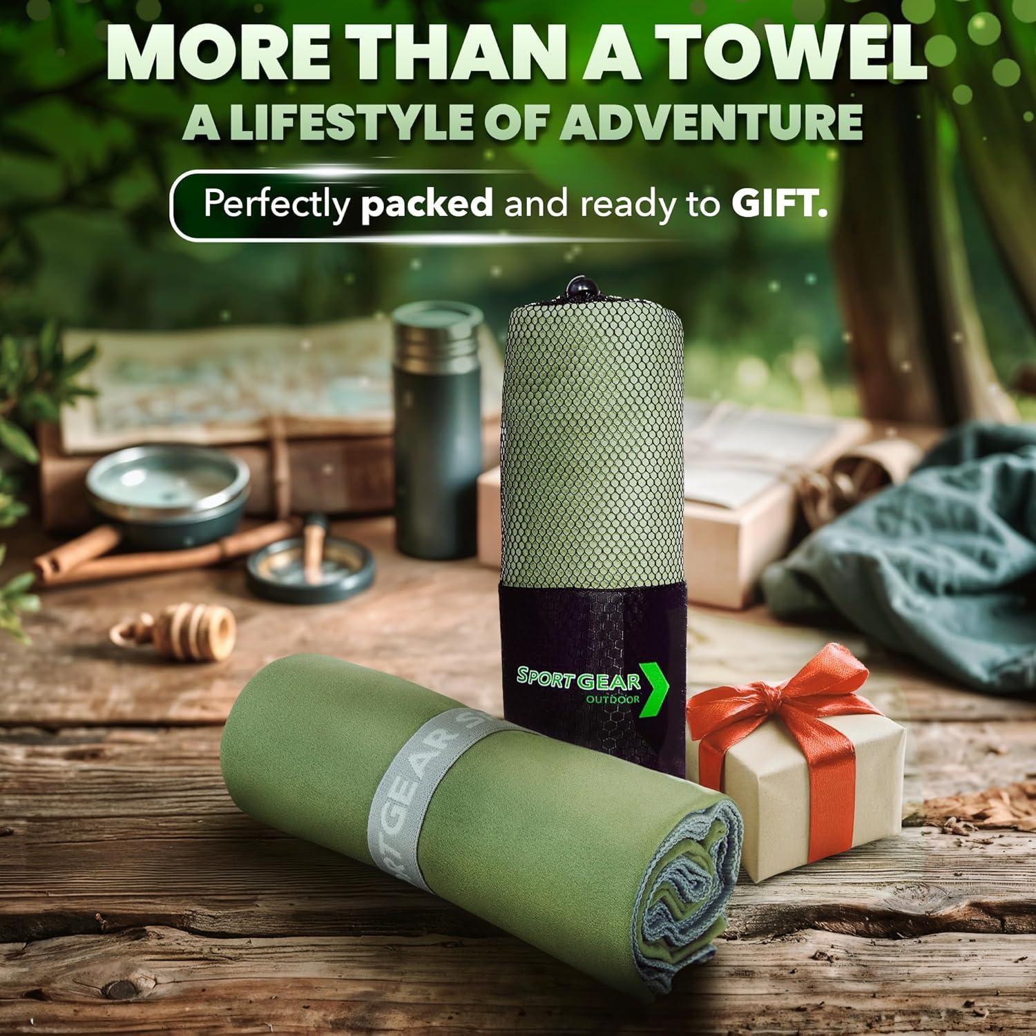 Toalla de Microfibra Sport Gear 130x80 cm Secado Rápido