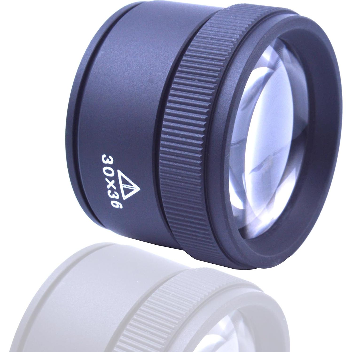 Lupa Portátil BronaGran 30X con Lente de Vidrio 36mm