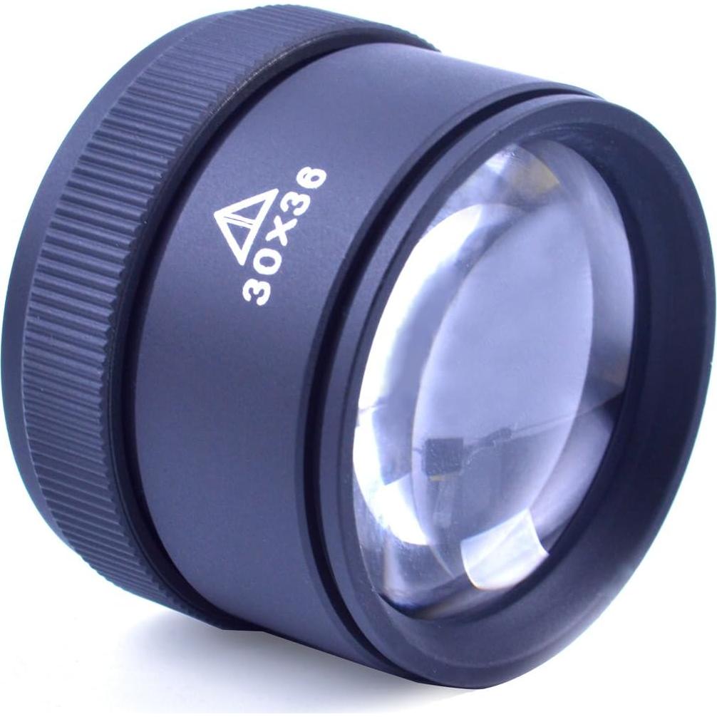 Lupa Portátil BronaGran 30X con Lente de Vidrio 36mm