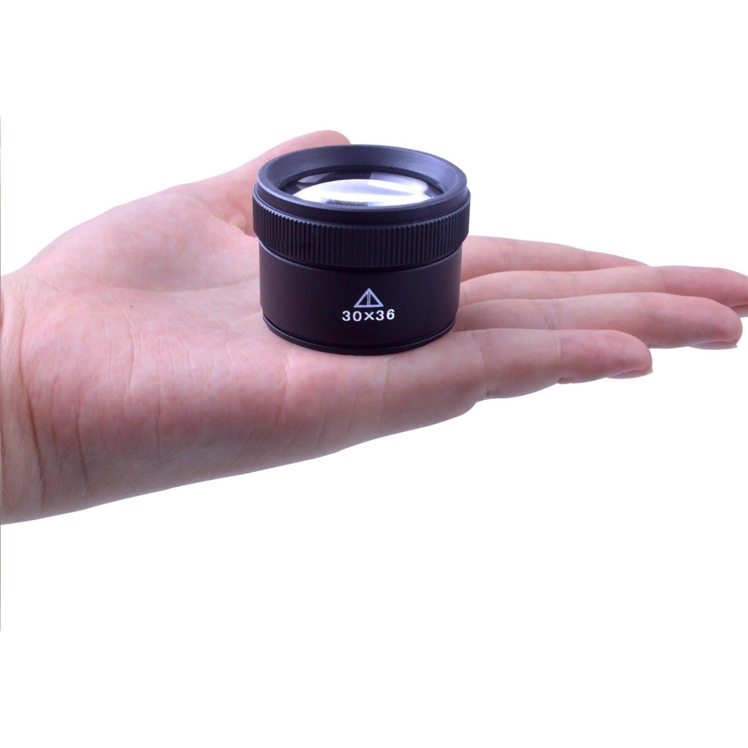 Lupa Portátil BronaGran 30X con Lente de Vidrio 36mm