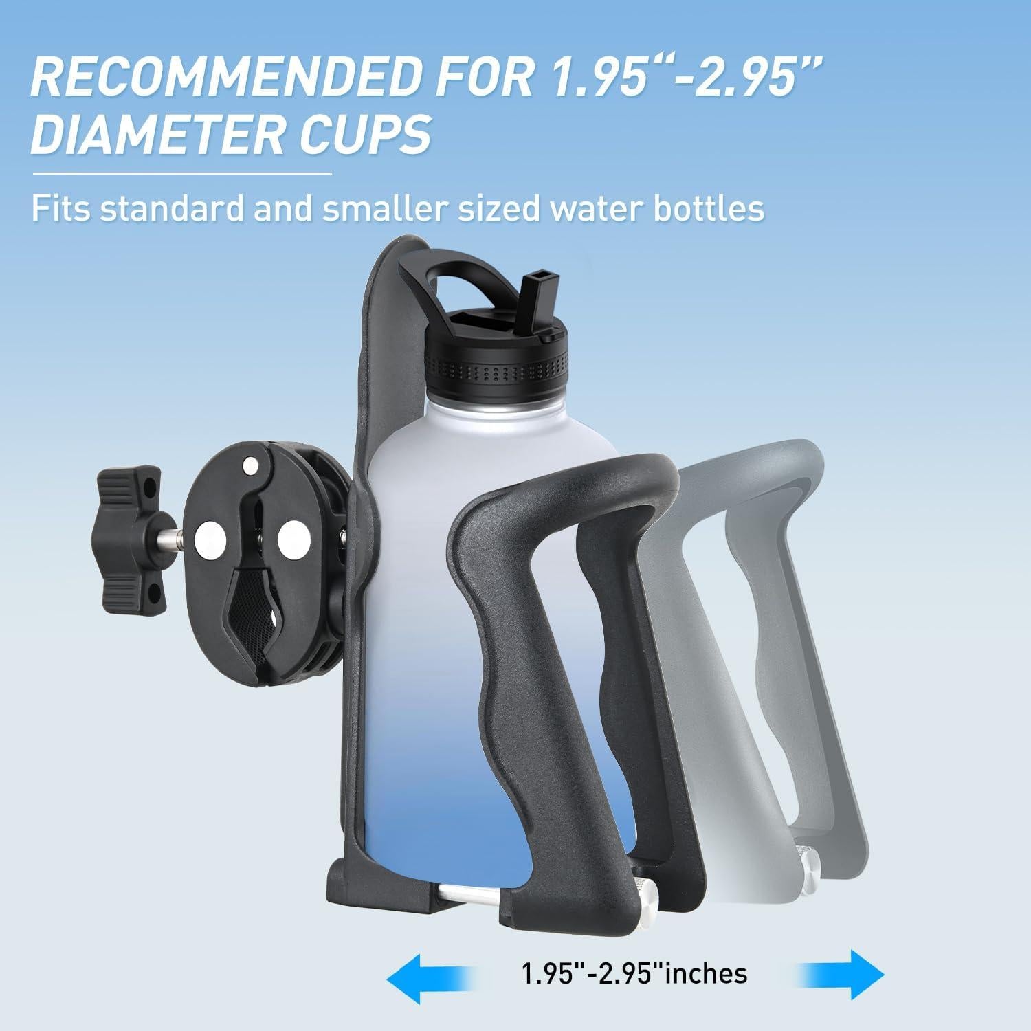 Soporte para Taza Frokom Ajustable 4.95-7.49 cm para Bicicleta