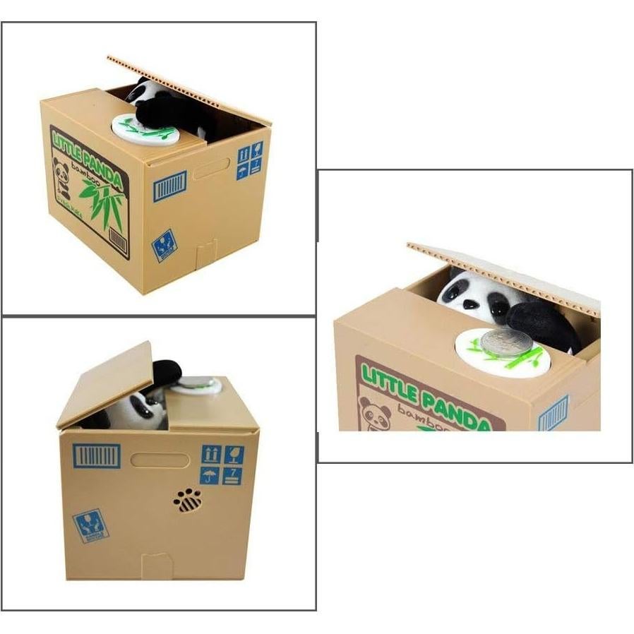 Hucha Electrónica Panda con Aviso de Voz - Caja de Ahorro Infantil