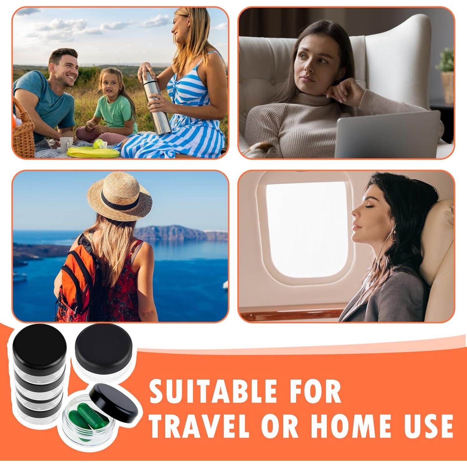 Caja Organizadora de Pastillas Dimeho 6 Pcs Portátil 3x1.5 cm