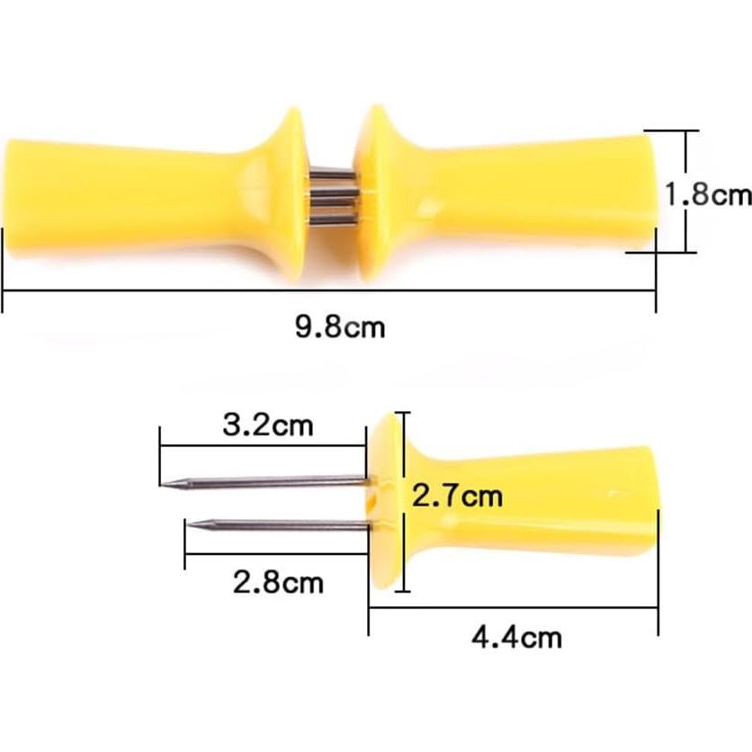 Tenedores de Maíz de Acero Inoxidable SUPVOX - 16 Pcs