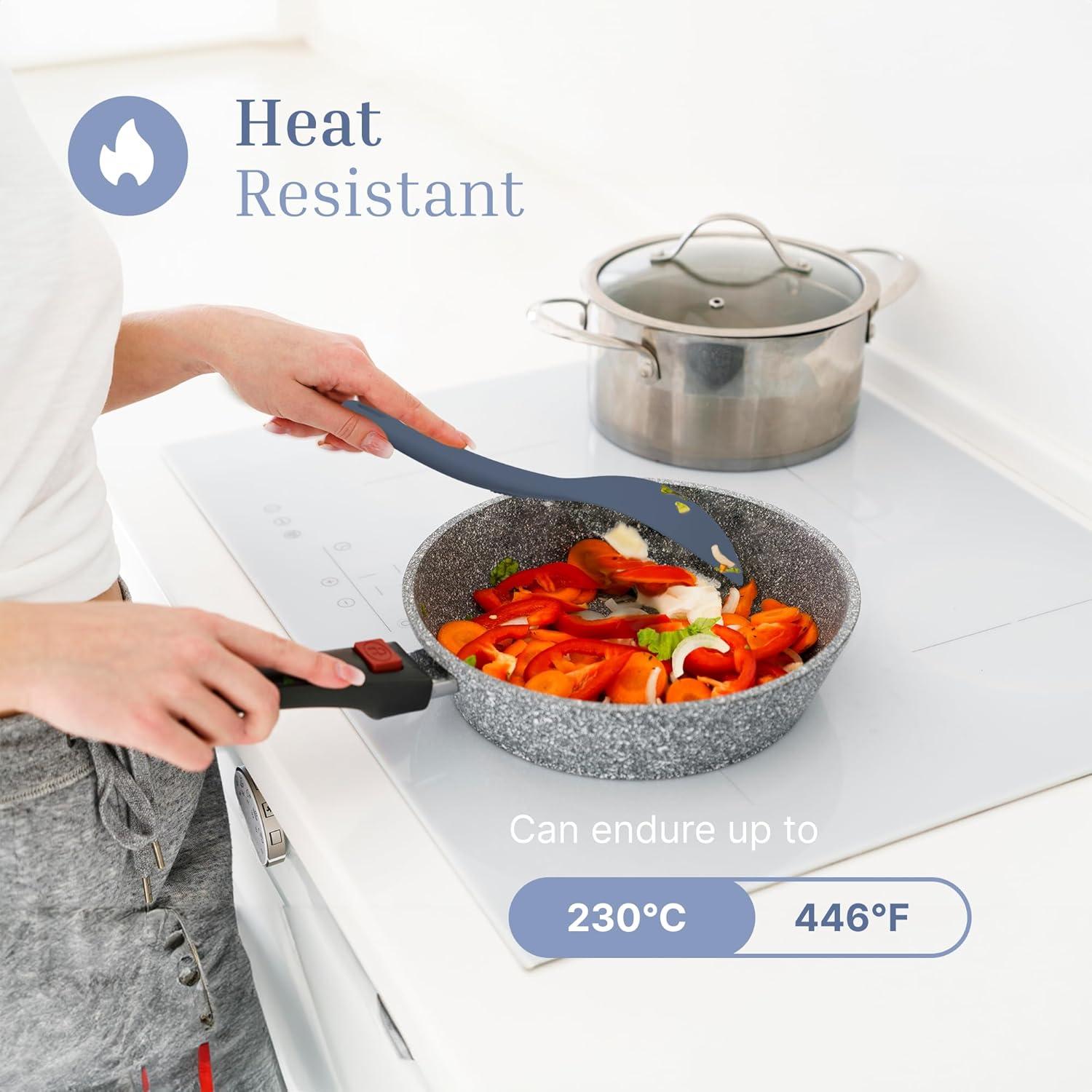 Juego de Utensilios de Cocina de Silicona 3 Piezas JS Gourmet Azul