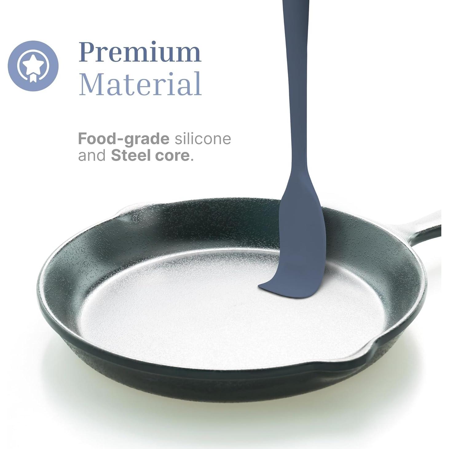 Juego de Utensilios de Cocina de Silicona 3 Piezas JS Gourmet Azul