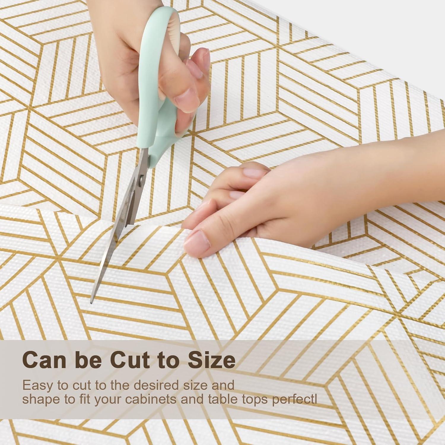 Forro Antideslizante OcePor 30.48x609.6cm PVC Dorado