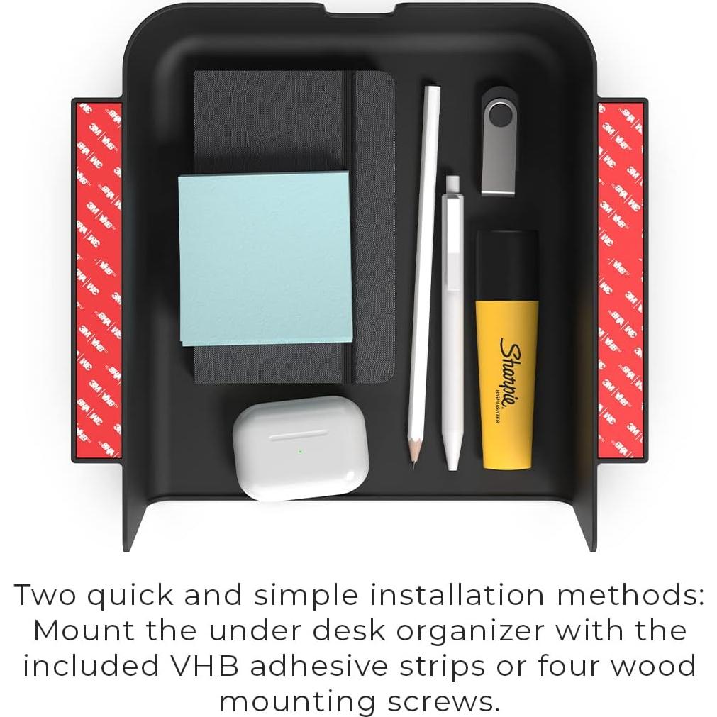 Estante de Almacenamiento Bajo Escritorio HumanCentric Negro