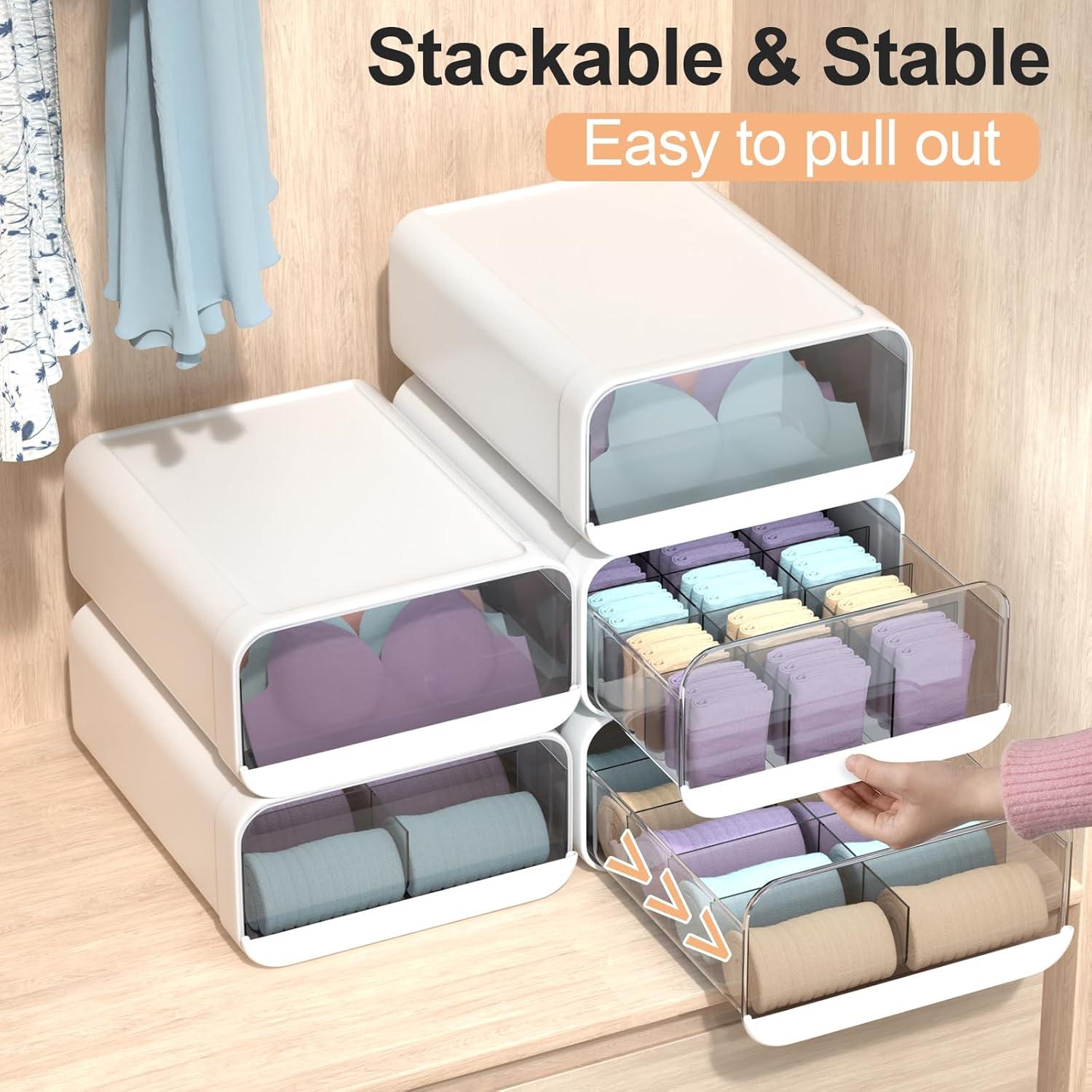 Organizador de Cajón Apilable Miaocona 1 Celda Blanco 31.4x24x12cm